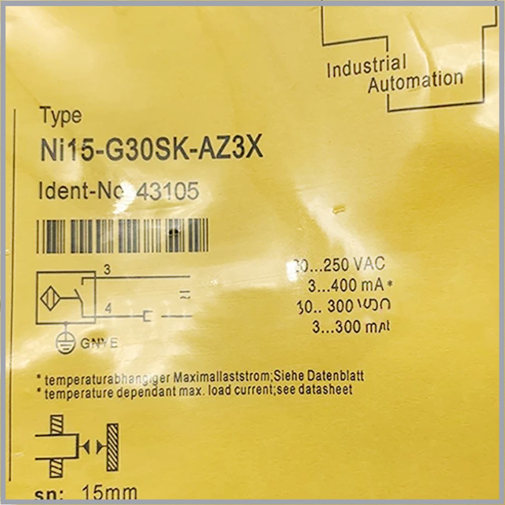 TURCK NI15-G30SK-RZ3X2 NI15-G30SK-RZ3X-H1141 NI15-G30SK-Y1X NI15-G30SK-Y1X-H1141