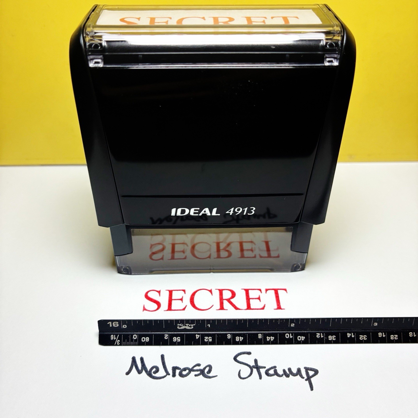 Secret Rubber Stamp Red Ink Self Inking Ideal 4913