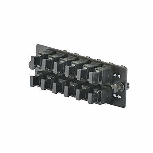 Panduit FAPH1212BLMPO Fiber Adapter Panels,  Twelve Key-up/Key-down MPO Adapters