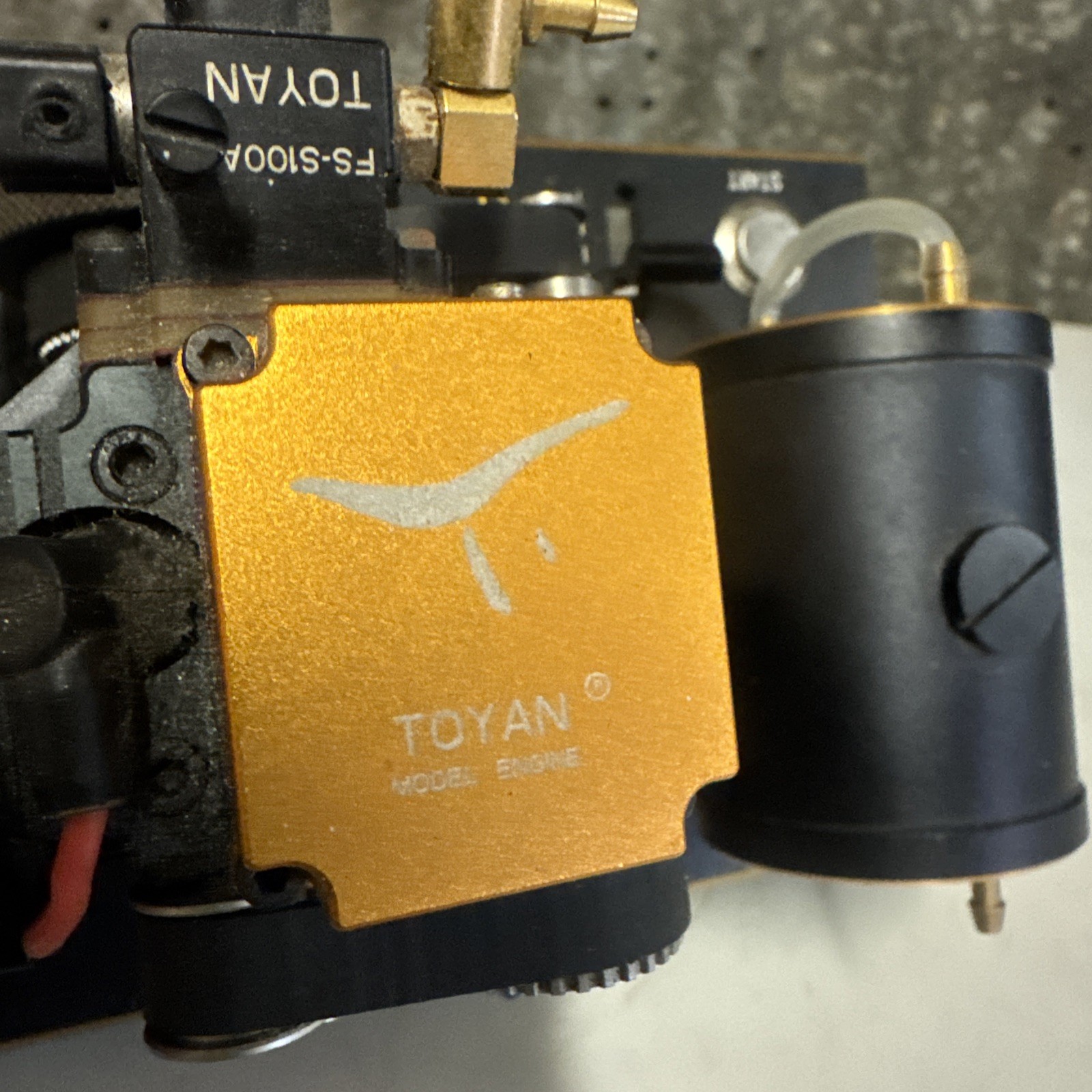 TOYAN FS-S100A Model Engine Power Boost Box , Tank, Base , Start and Throttle
