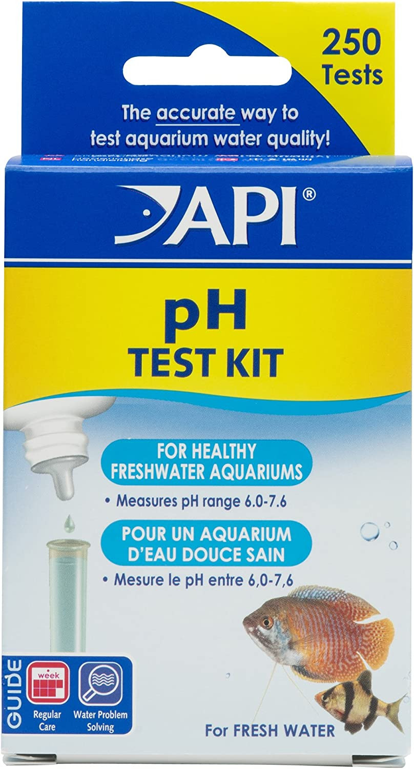 PH TEST KIT 250-Test Freshwater Aquarium Water Ph Test Kit, 4 Piece Set