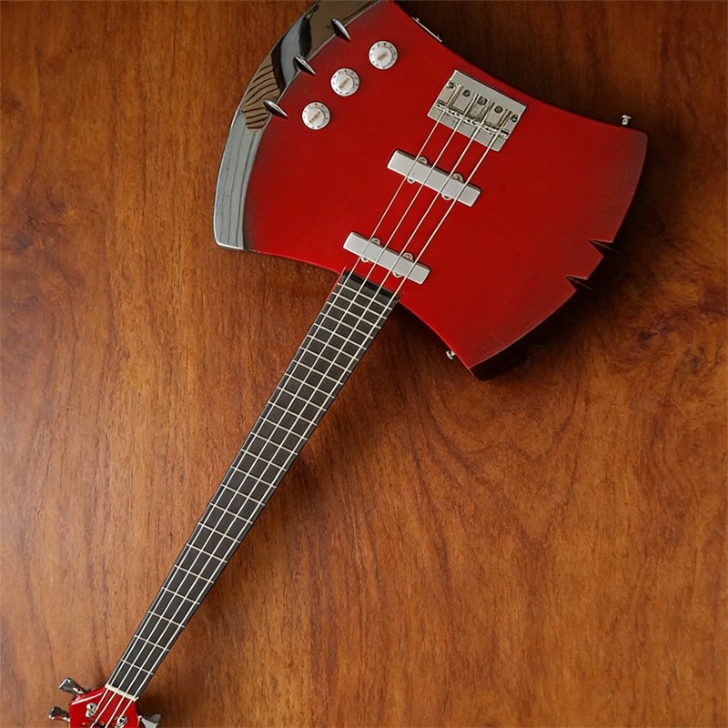 Red Marceline's Axe 4 String Bass Special Shape Electric Bass Guitar Solid Body