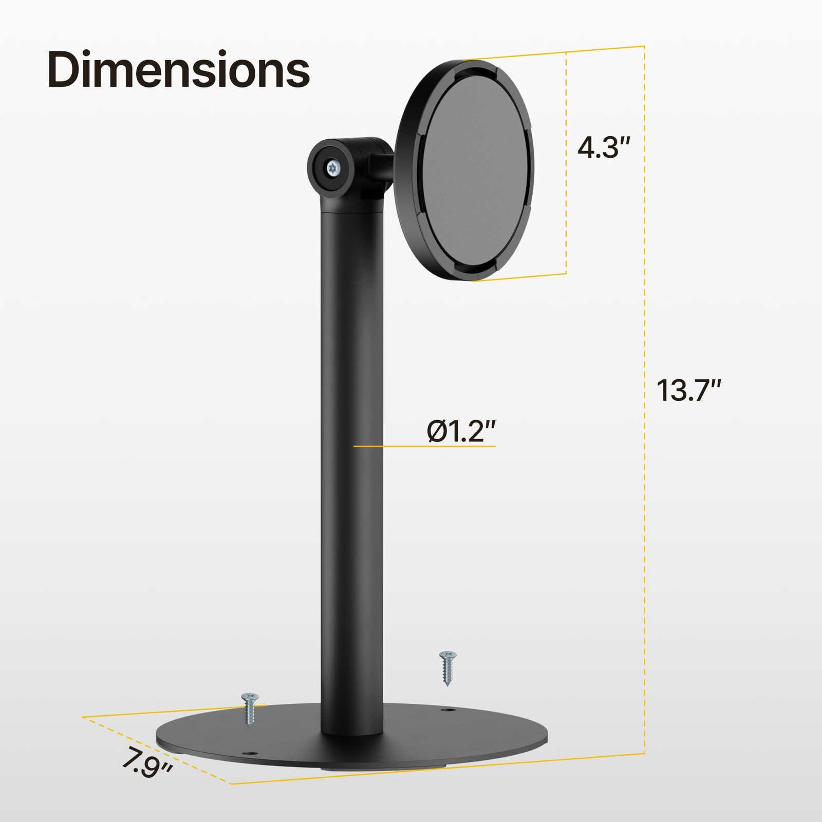 Anti-Theft Tablet Stand, Frameless Universal Tablet Kiosk with Security Lock ...