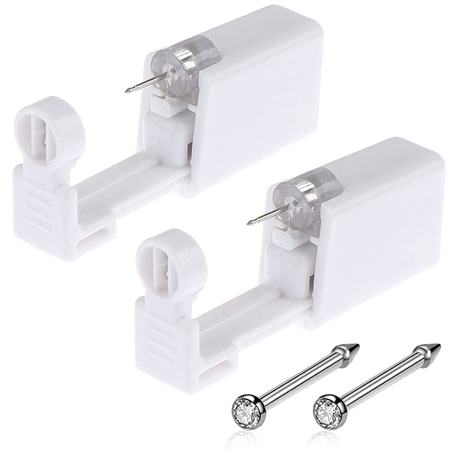 Nose Piercing Gun - 2 Pack Self Nose Piercing Kit Unit Disposable Nose Pierci...