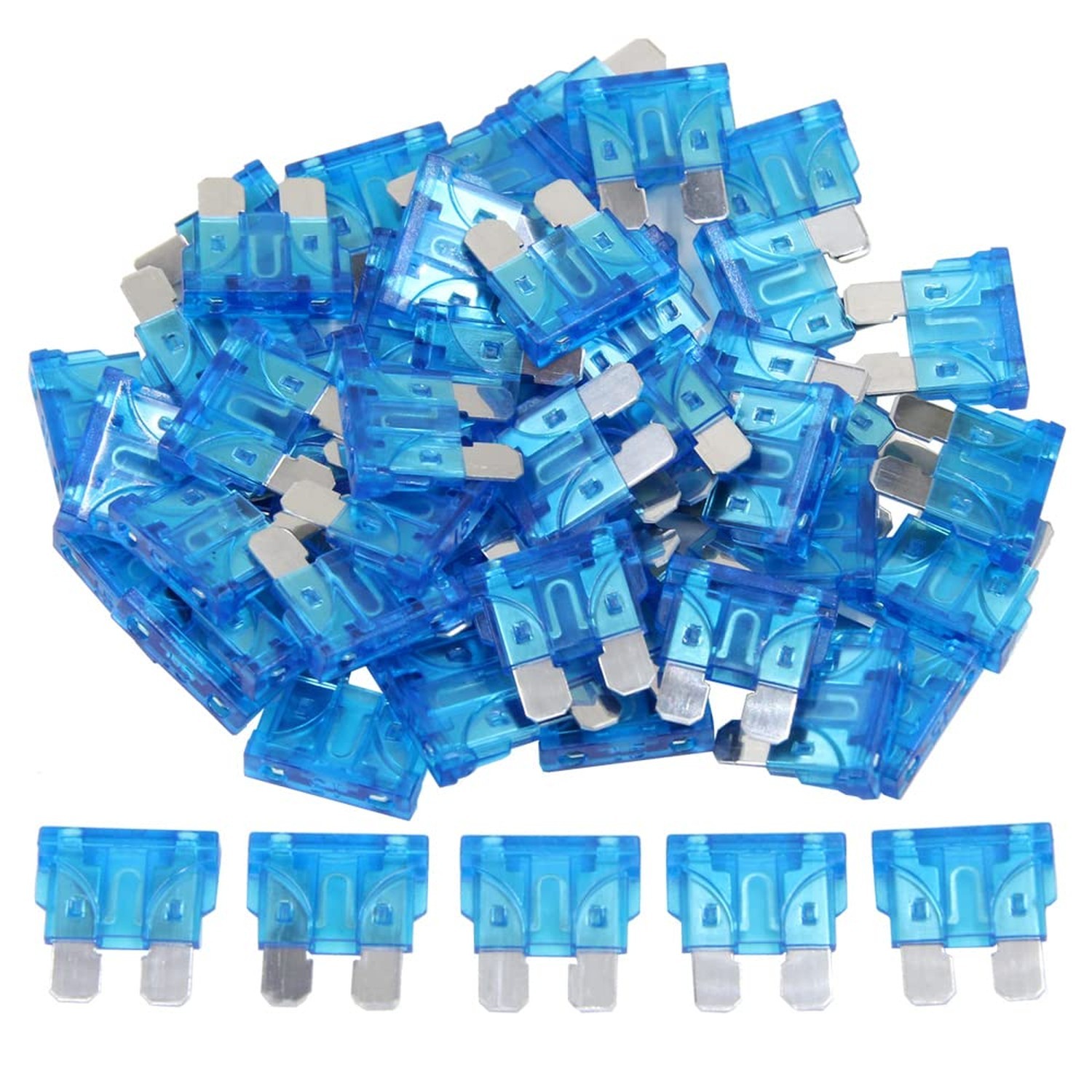 (55 pcs) 15 Amp Standard Blade Fuse, 15A Automotive Fuse for Car Truck 15A fuse