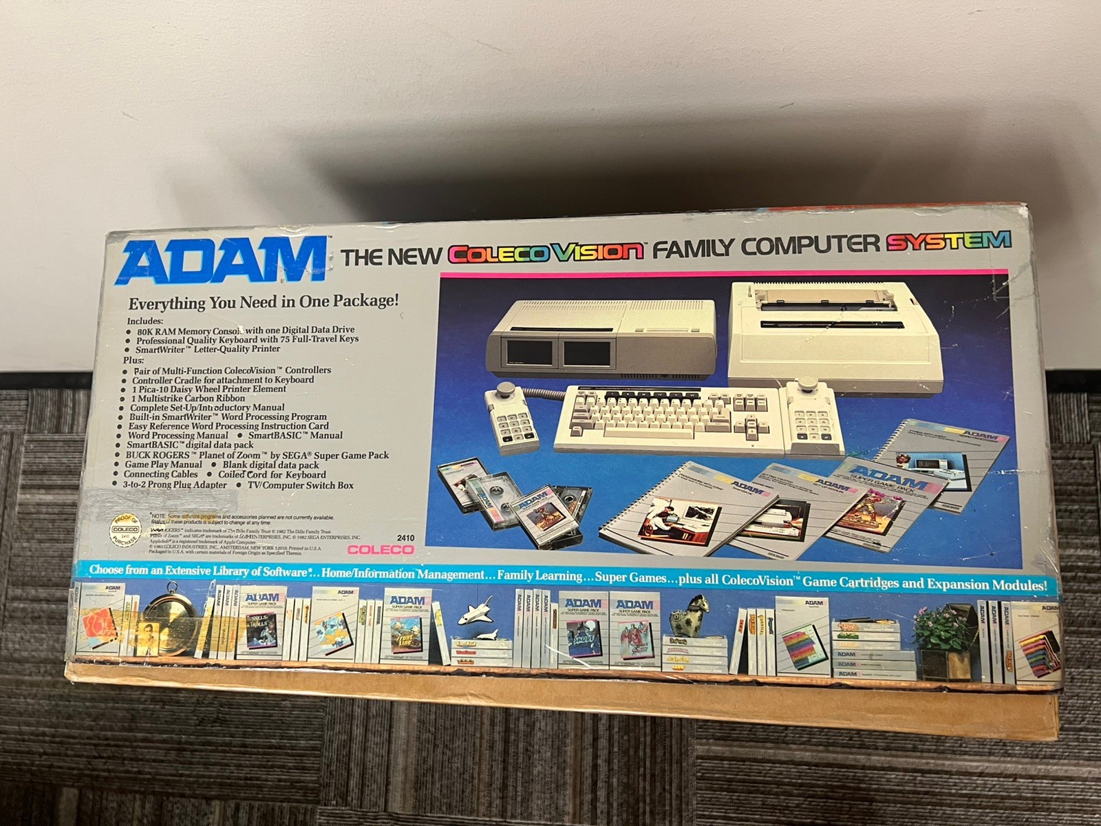 ADAM Colecovision Family Computer System Boxed Tested READ DESCRIPTION