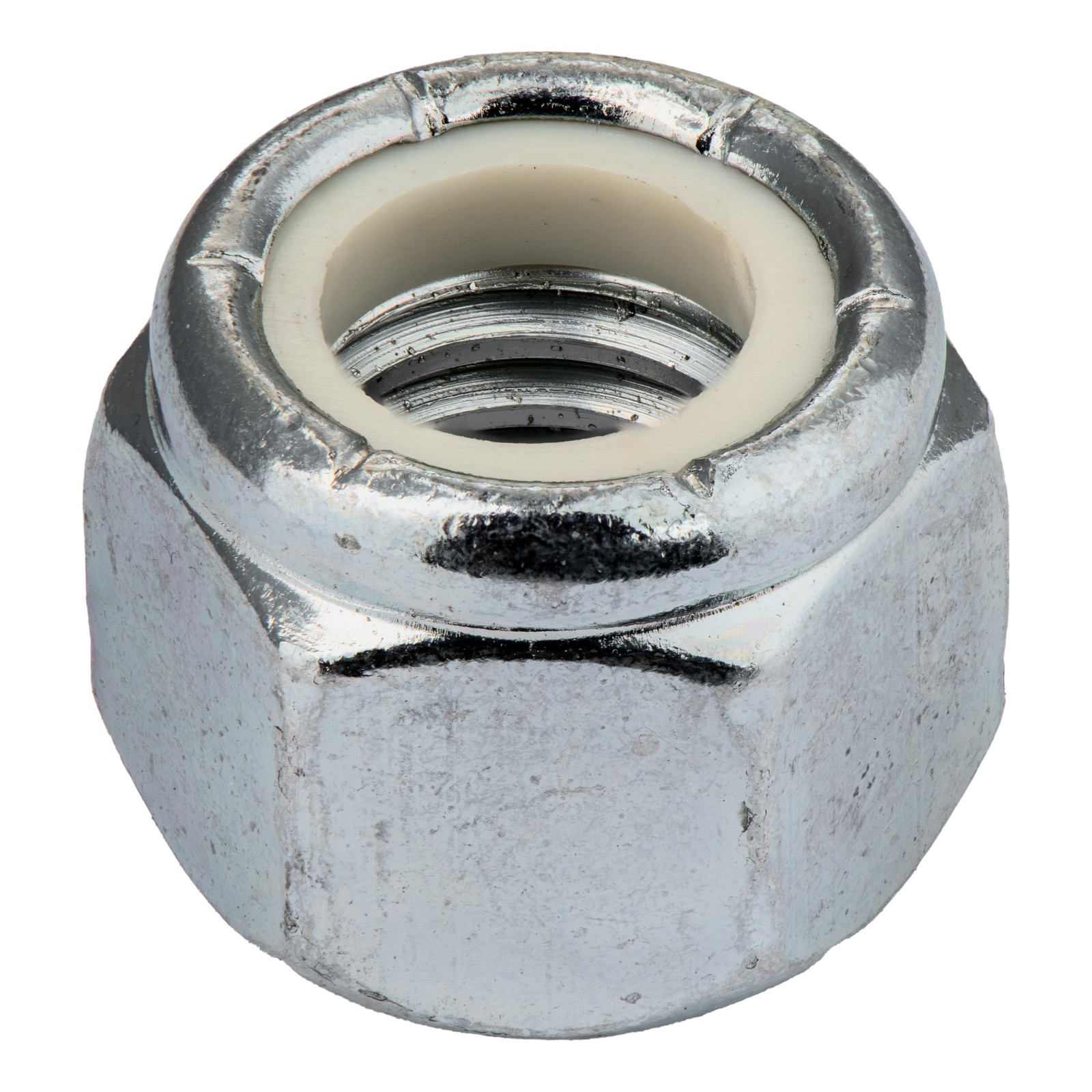 3/8"-16 (100 Pack) Nylock Hex Nuts, Grade 2, Nylon pack), Brown