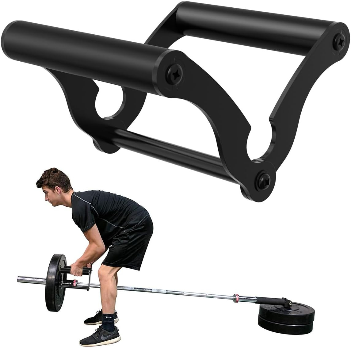 V Bar Landmine Handle Attachment for Barbell Bar,Solid Multi-Grip Landmine Handl