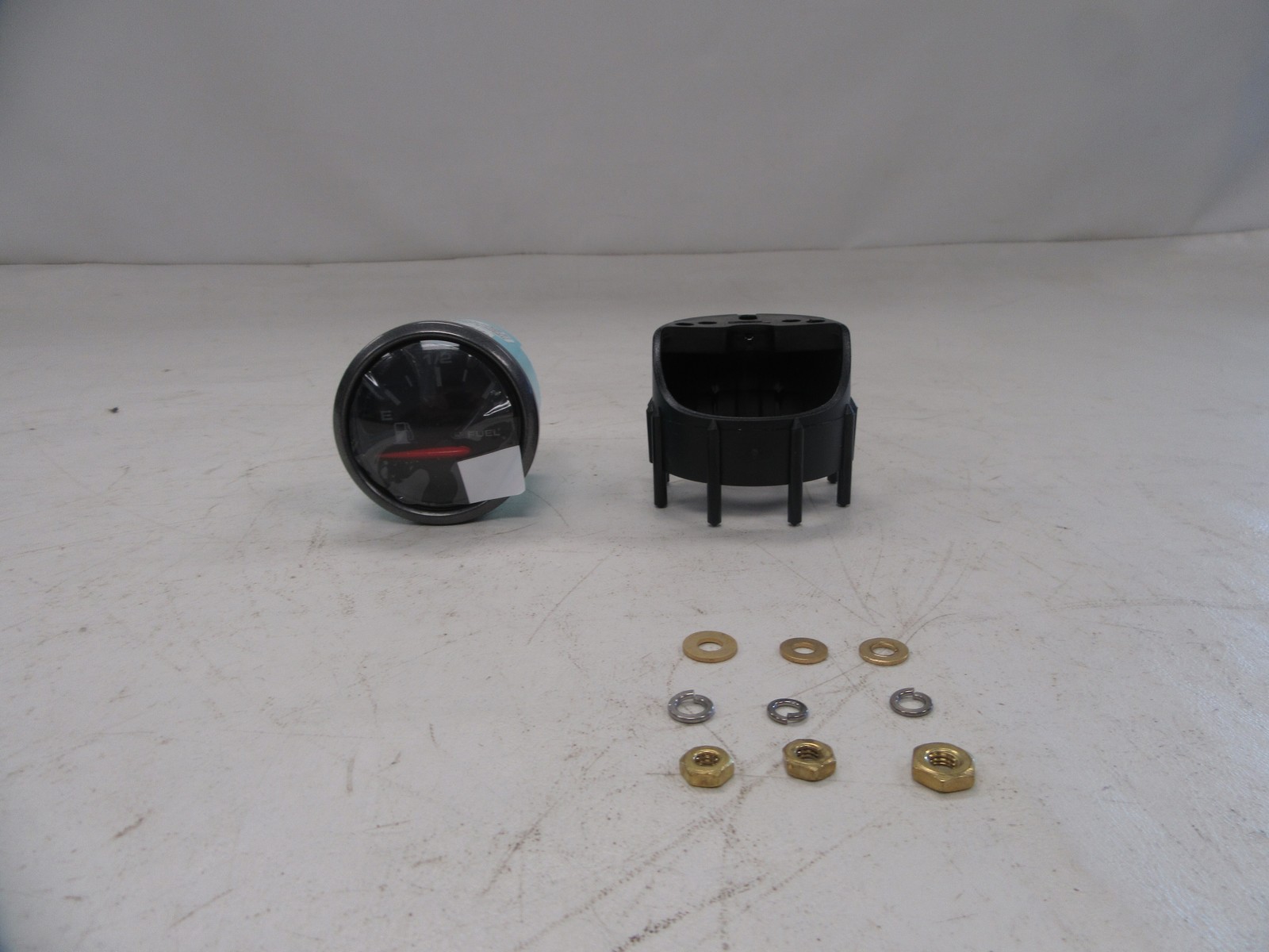 FARIA FUEL GAUGE GRAY BEZEL & BLACK FACE GP7848A MARINE BOAT