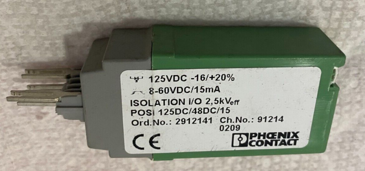 Phoenix Contact 2912141 Solid state relay POSI 125DC/48DC/15