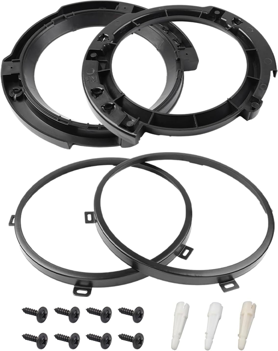 7" Headlight Mount Bracket Ring Replacement Set For 2007-2018 Jeep Wrangler JK