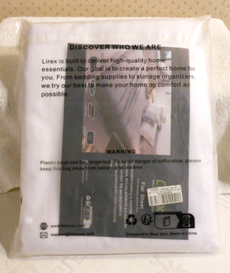 Lirex US Flat Sheet Twin GX Size Soft & Thick 100% Microfiber Flat Sheet