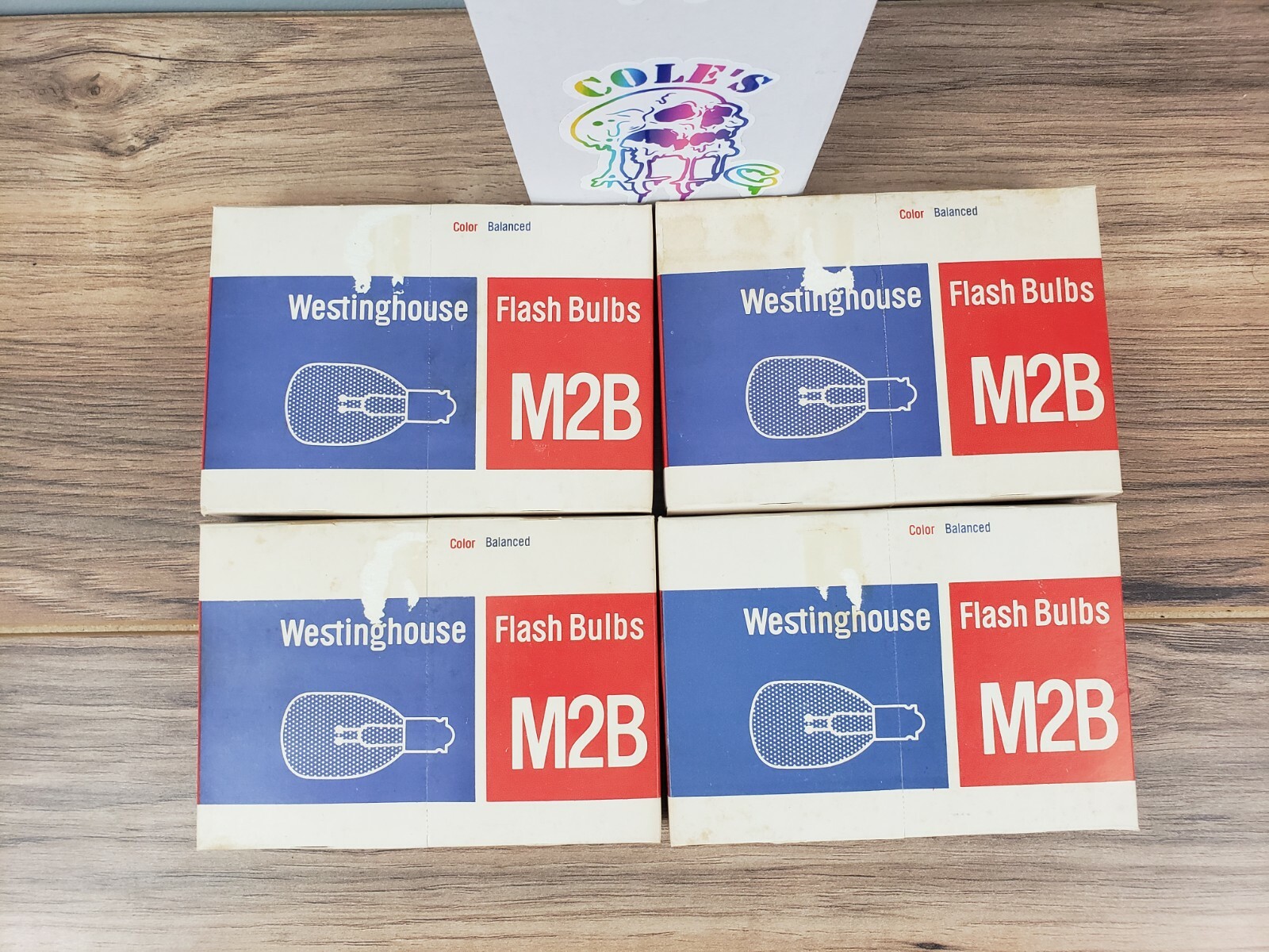 VINTAGE WESTINGHOUSE GE SYLVA M2B BLUE FLASHBULBS! NEW! 48 BULBS!!!