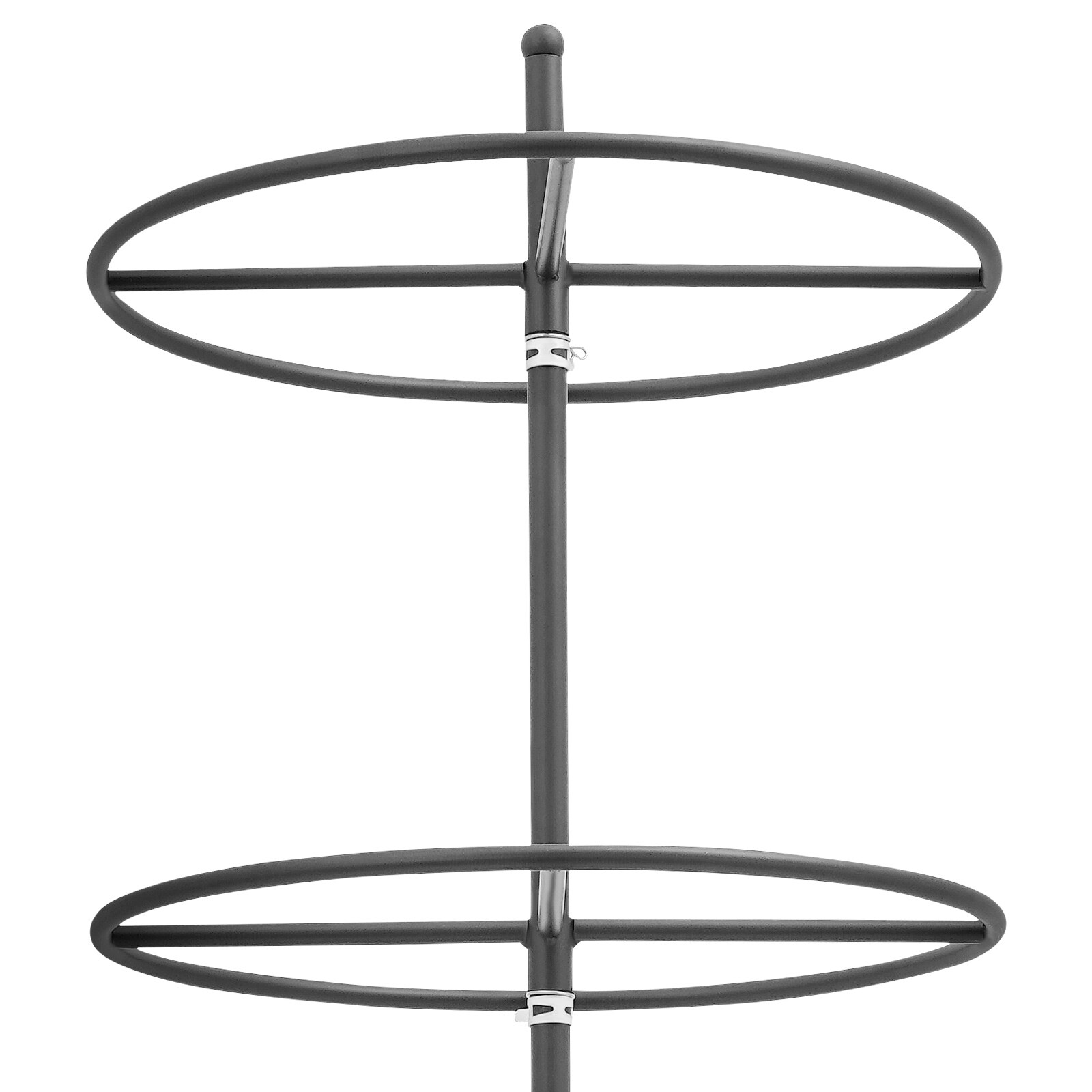 Black Rotatable Round Display Round Clothing Rack Metal Clothes Hanging Rack
