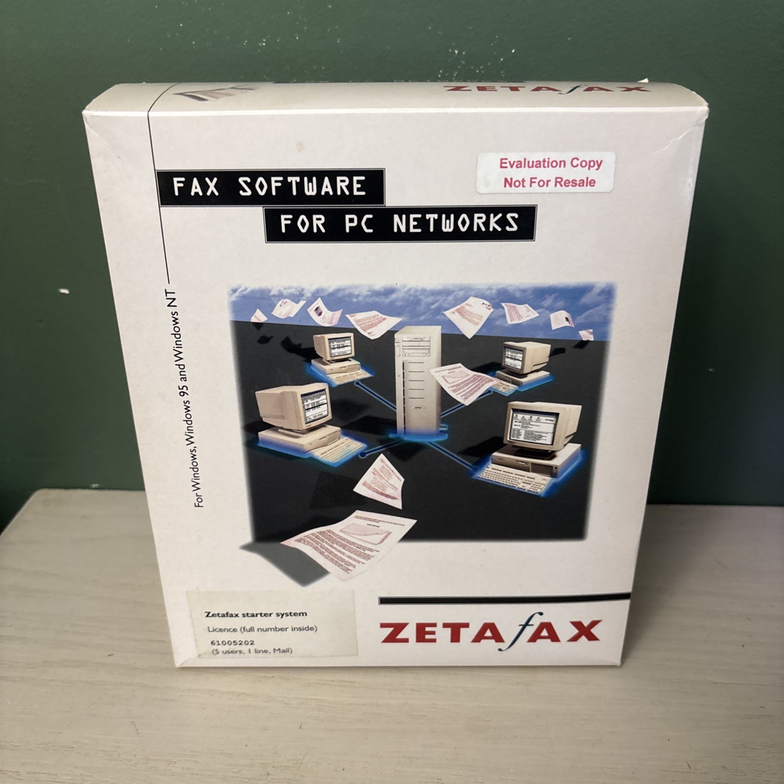 Zetafax FAX software for PC Networks Open Box