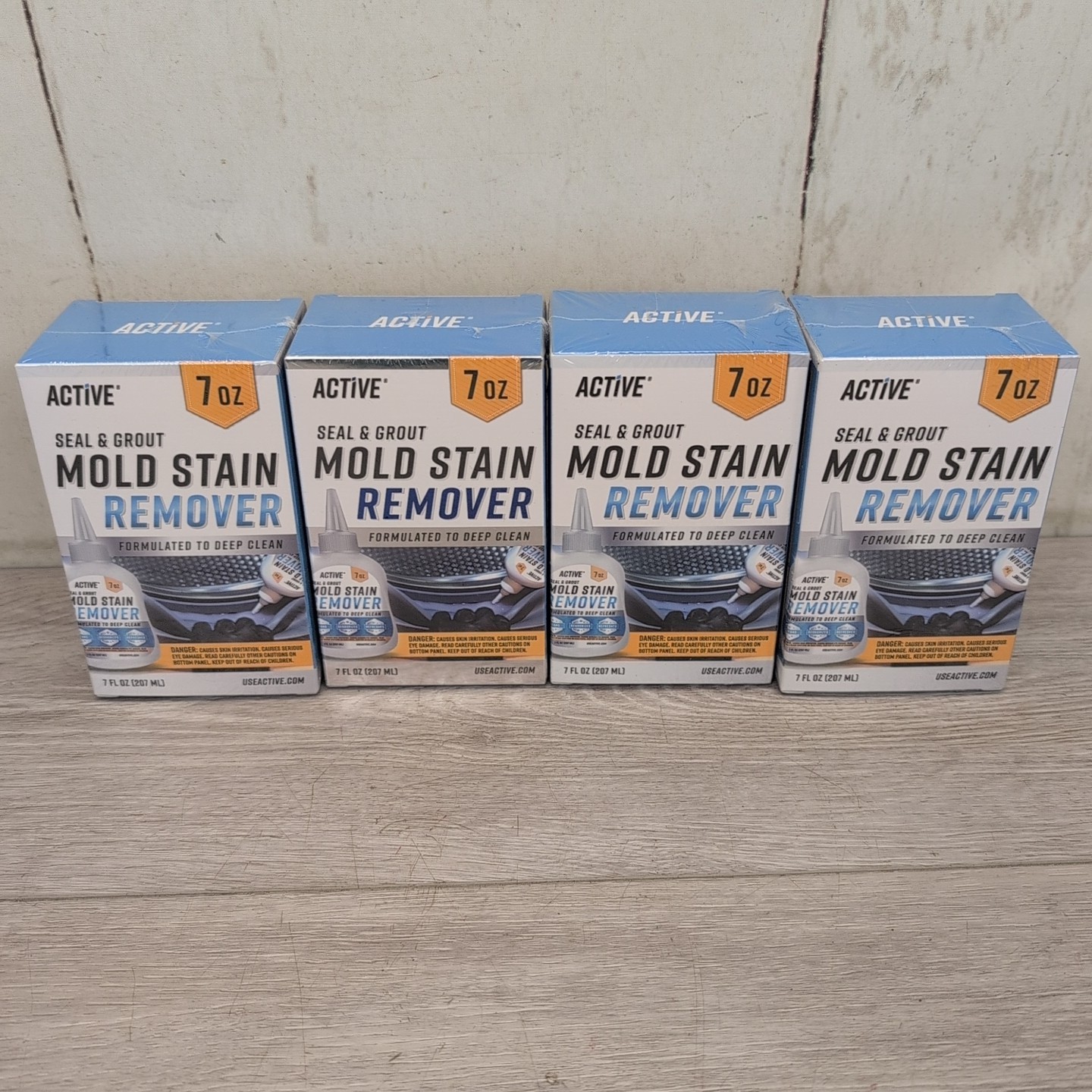 Lot Of 4 Active Seal & Grout Mold Stain Remover, 7 fl oz Brand New