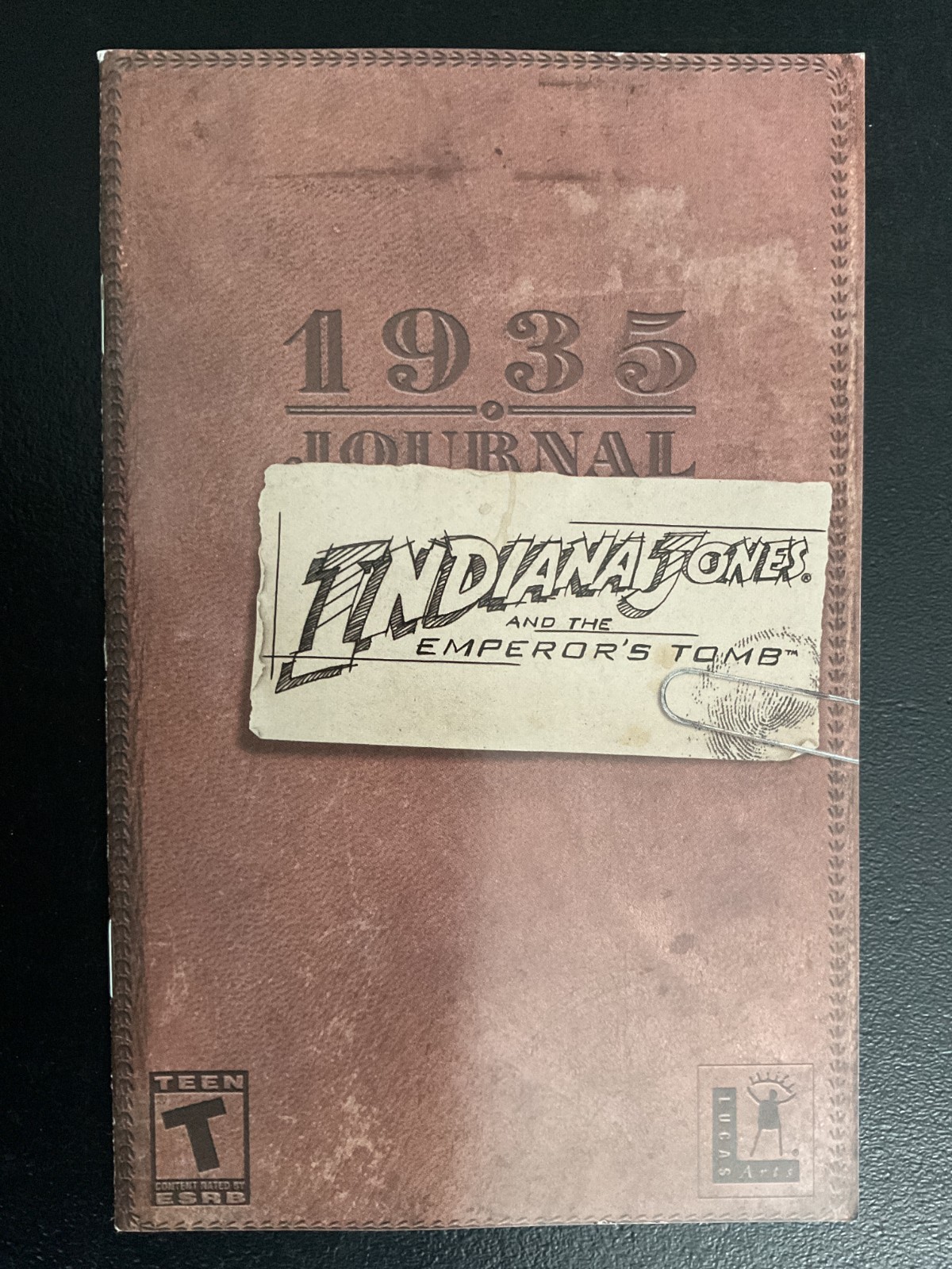 Indiana Jones and the Emperor's Tomb Microsoft XBOX Instruction Manual Only