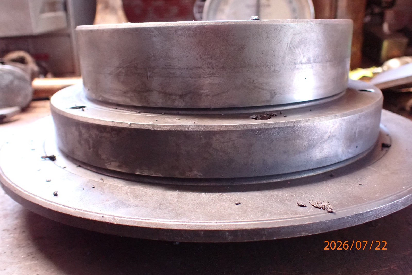 OLDER LARGE SURFACE GRINDING GRINDER WHEEL ARBOR HUB WITH WEIGHTS FOR ...