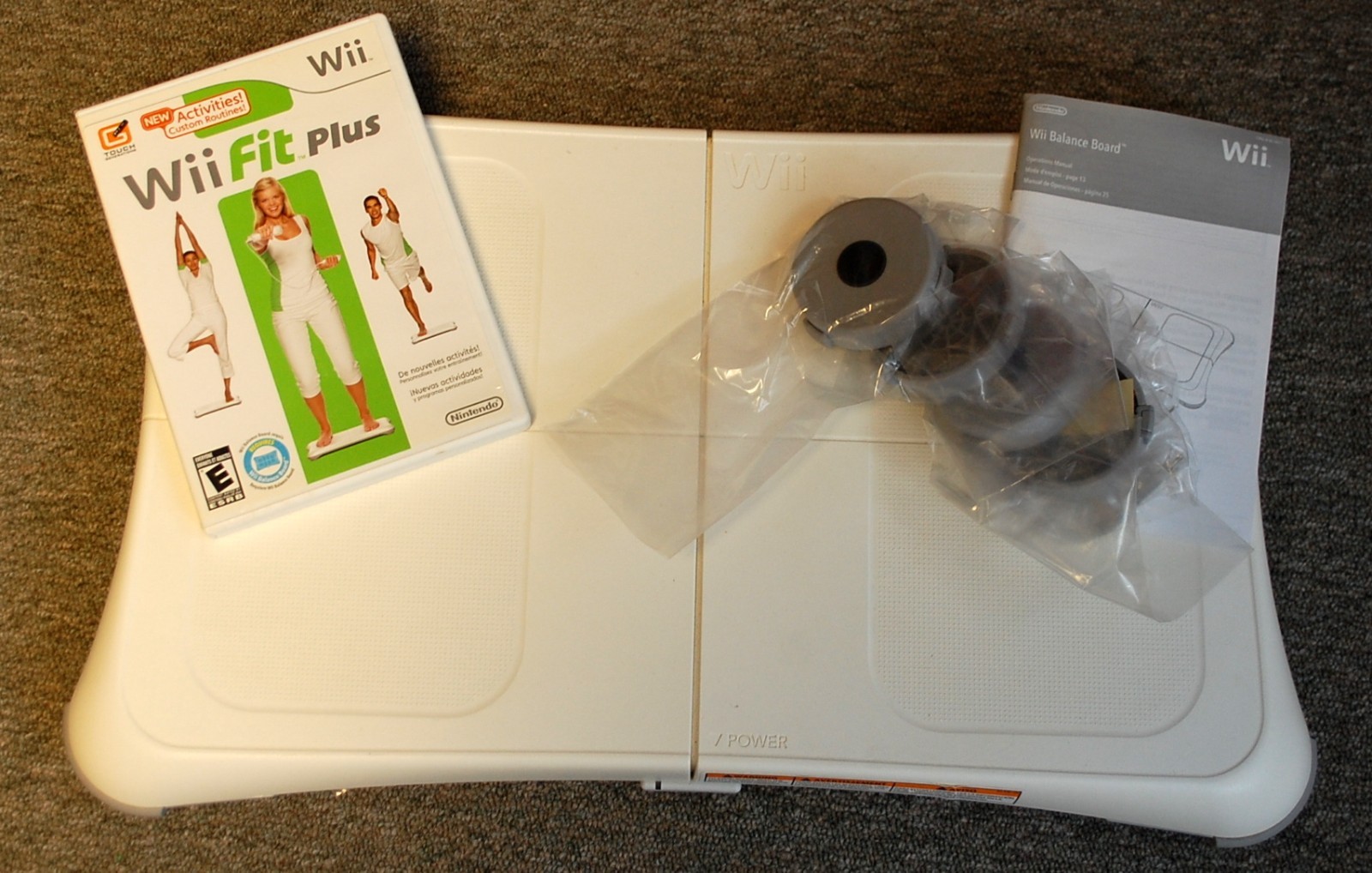 Nintendo Wii Fit Balance Board With Wii Fit plus Game Tested