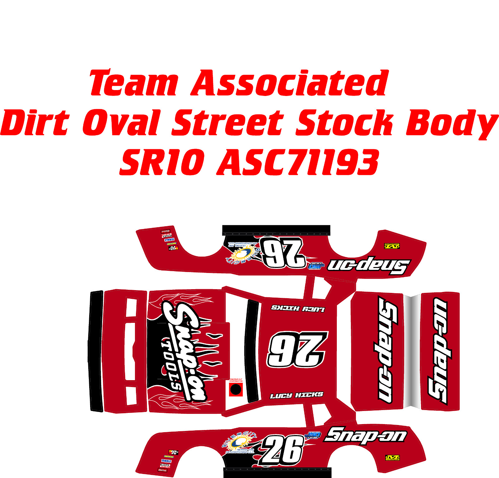 TEAM ASSOCIATED SR10  SOT25  WRAP KIT 1X10 SCALE