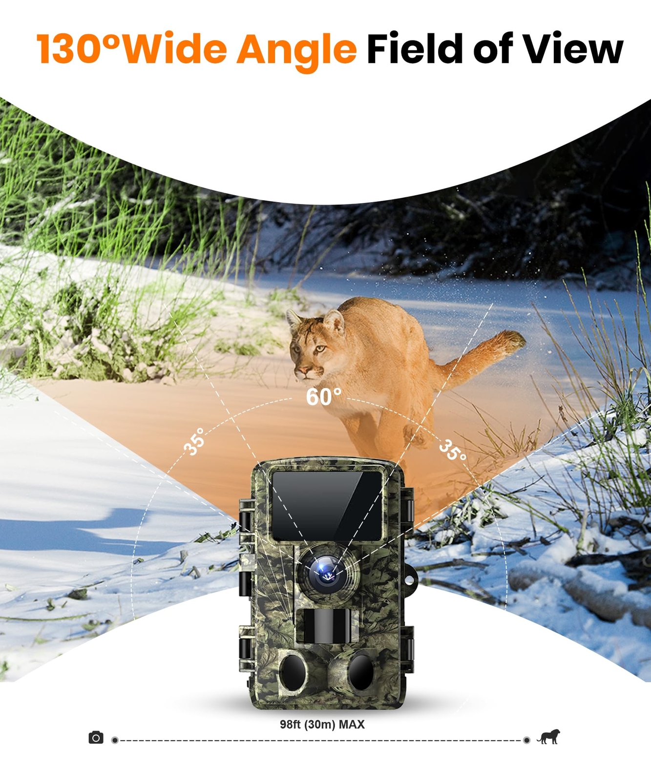 Trail Camera - 4K 48MP Game Camera with Night Vision, 0.05s Trigger Motion