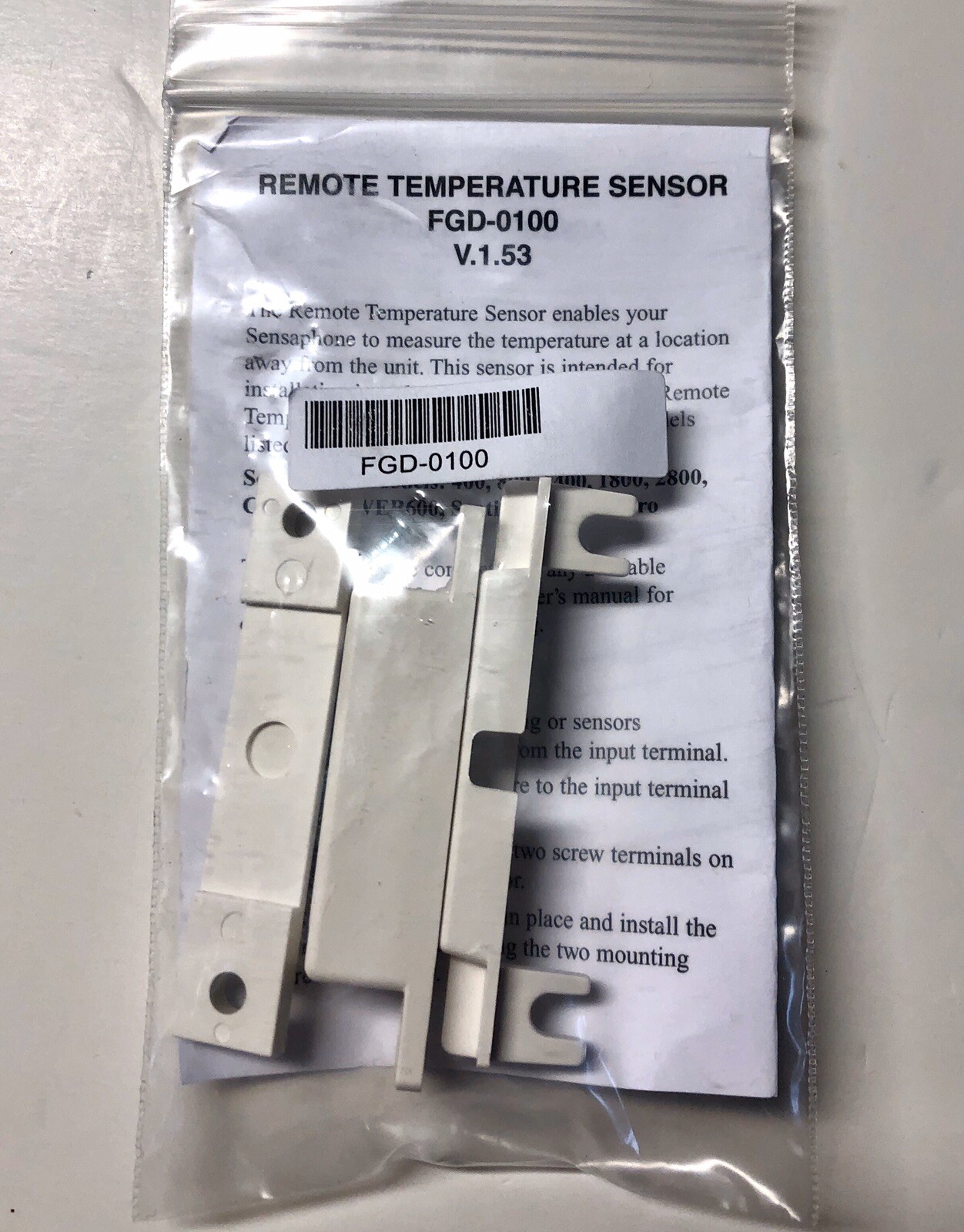 Sensaphone 2.8K Room Temperature Sensor (FGD-0100)