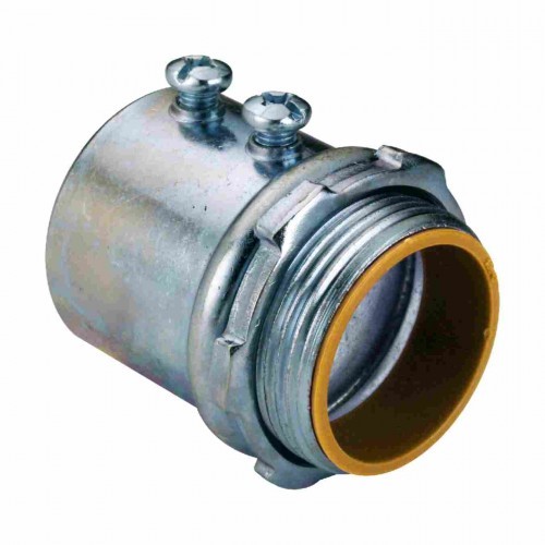 Orbit OF7704-S Steel EMT Set-Screw Connector Insulated 1.25 Inch (Qty of 10)
