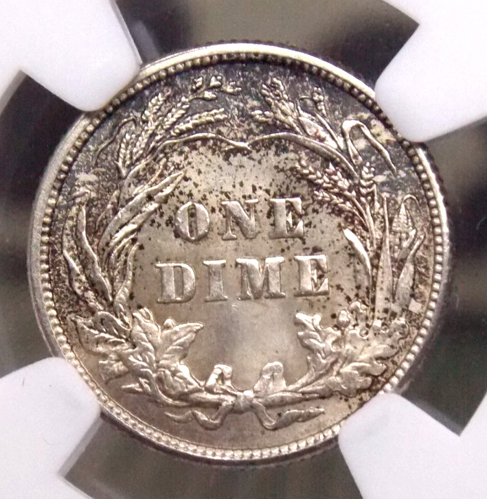 1915 "P" Barber SILVER Dime 10c NGC MS63 #007 Unc BU Uncirculated ECC&C, Inc.