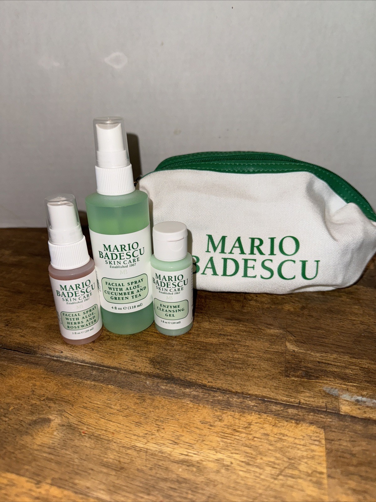 Mario Badescu 3pc Skin Care With Cosmetic Makeup Bag