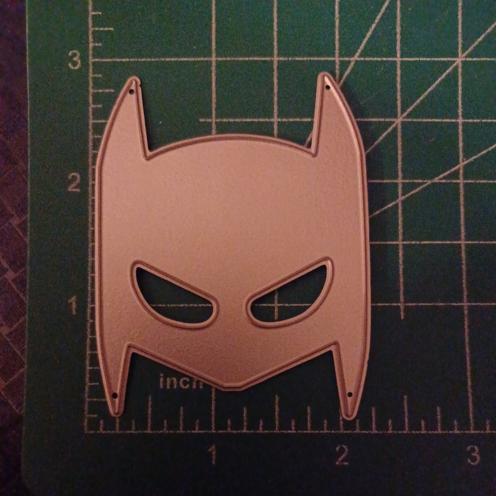 Universal Thin Metal Die Cut Tool Batman Face Mask birthday cupcake topper PJ