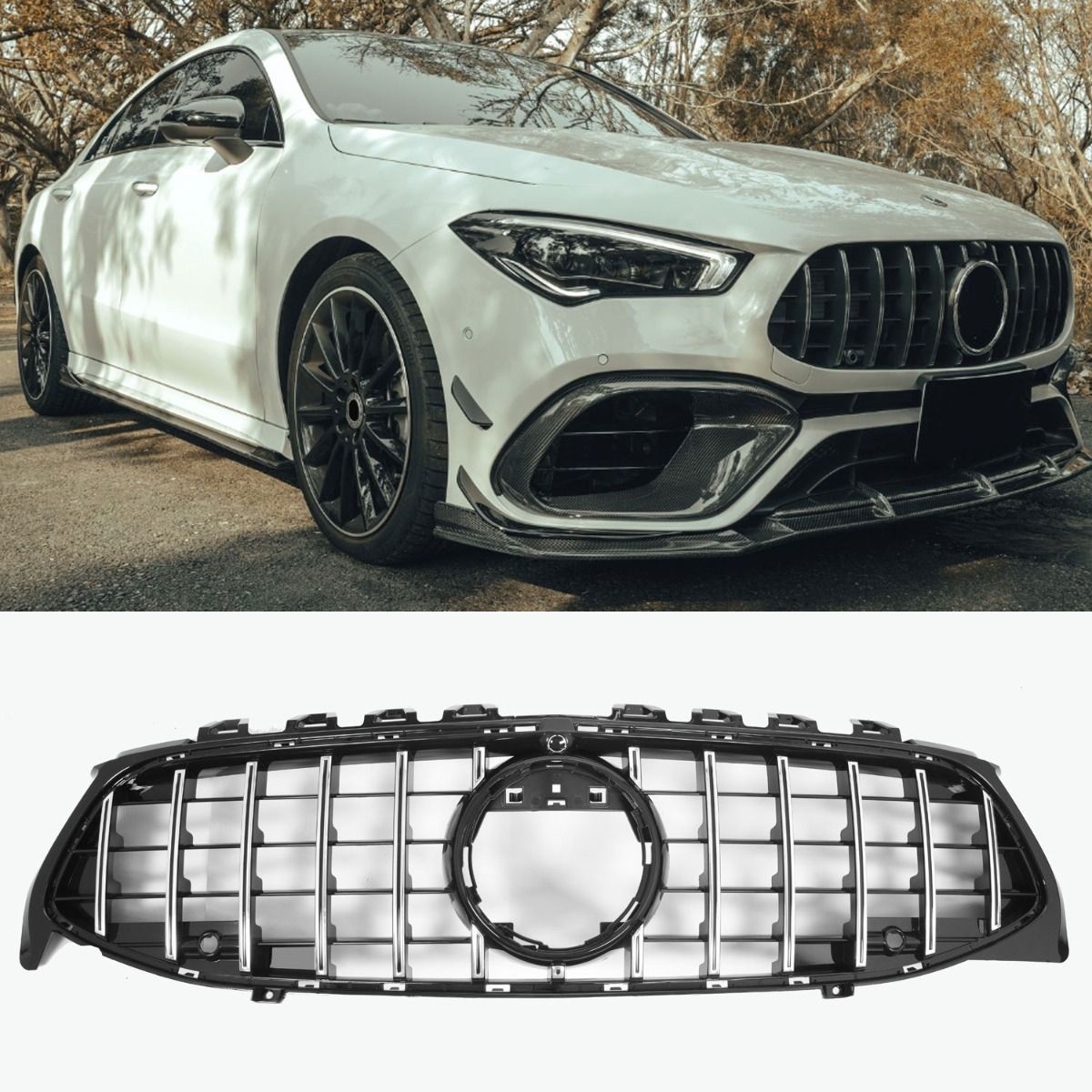 Grill Radiator Grille for Mercedes-Benz Panamericana AMG Look CLA W118 C118 X118