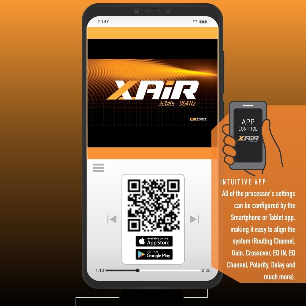 8~Channel Car Audio DSP Processor, 32~Bit/96kHz, Bluetooth App, 79~Band EQ