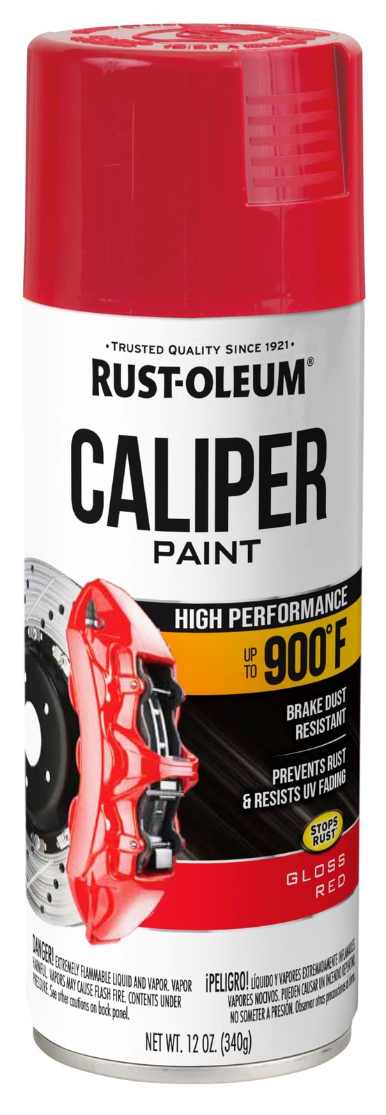 251591 Caliper Spray Paint, 12 oz, Red