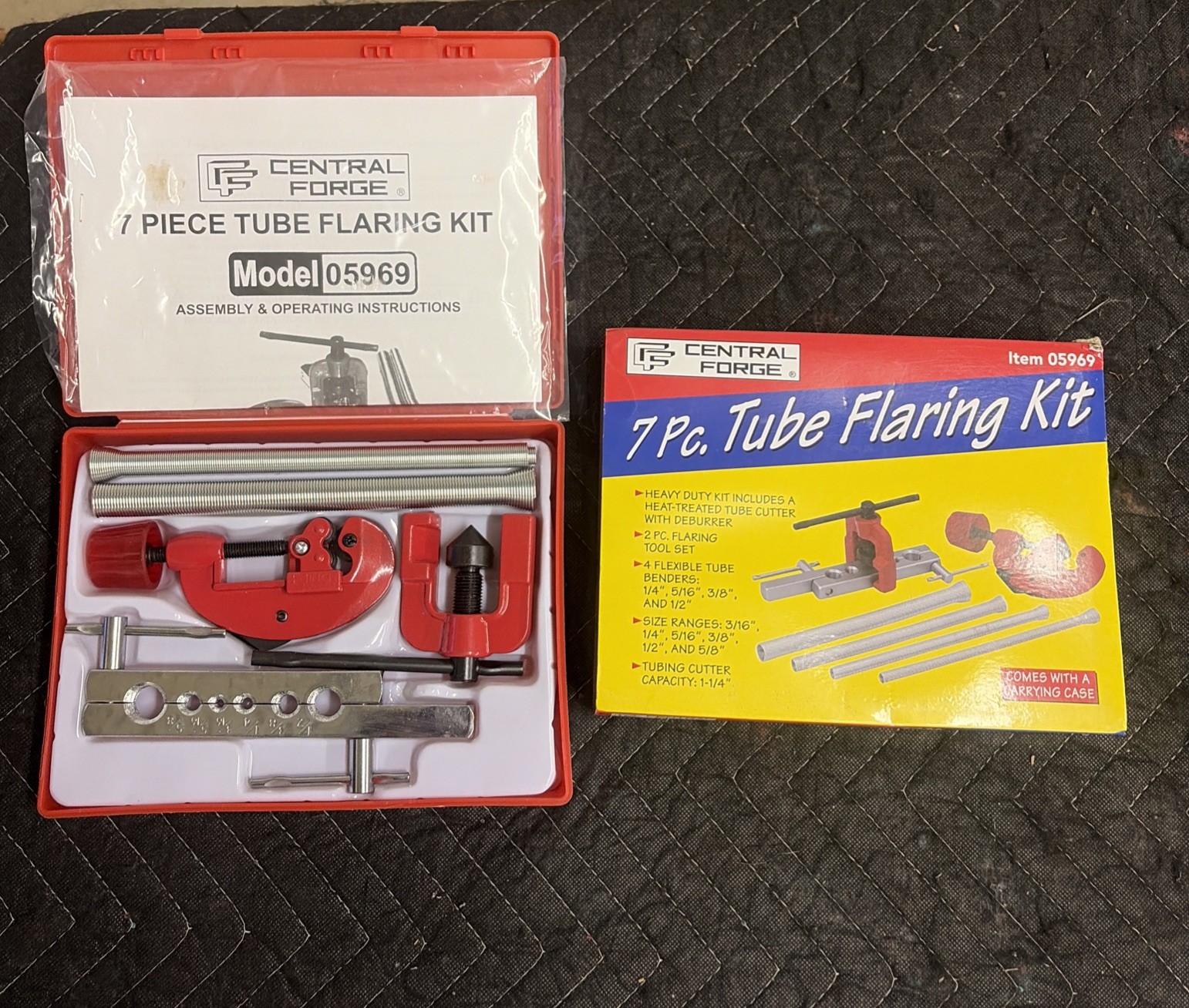 Central Forge 7 Piece Tube Flaring Kit #05969 - NEW OPEN BOX