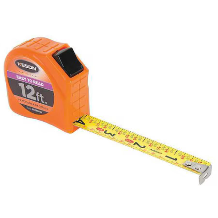 Keson Pgtfd12v 12 Ft Tape Measures, 5/8 In Blade