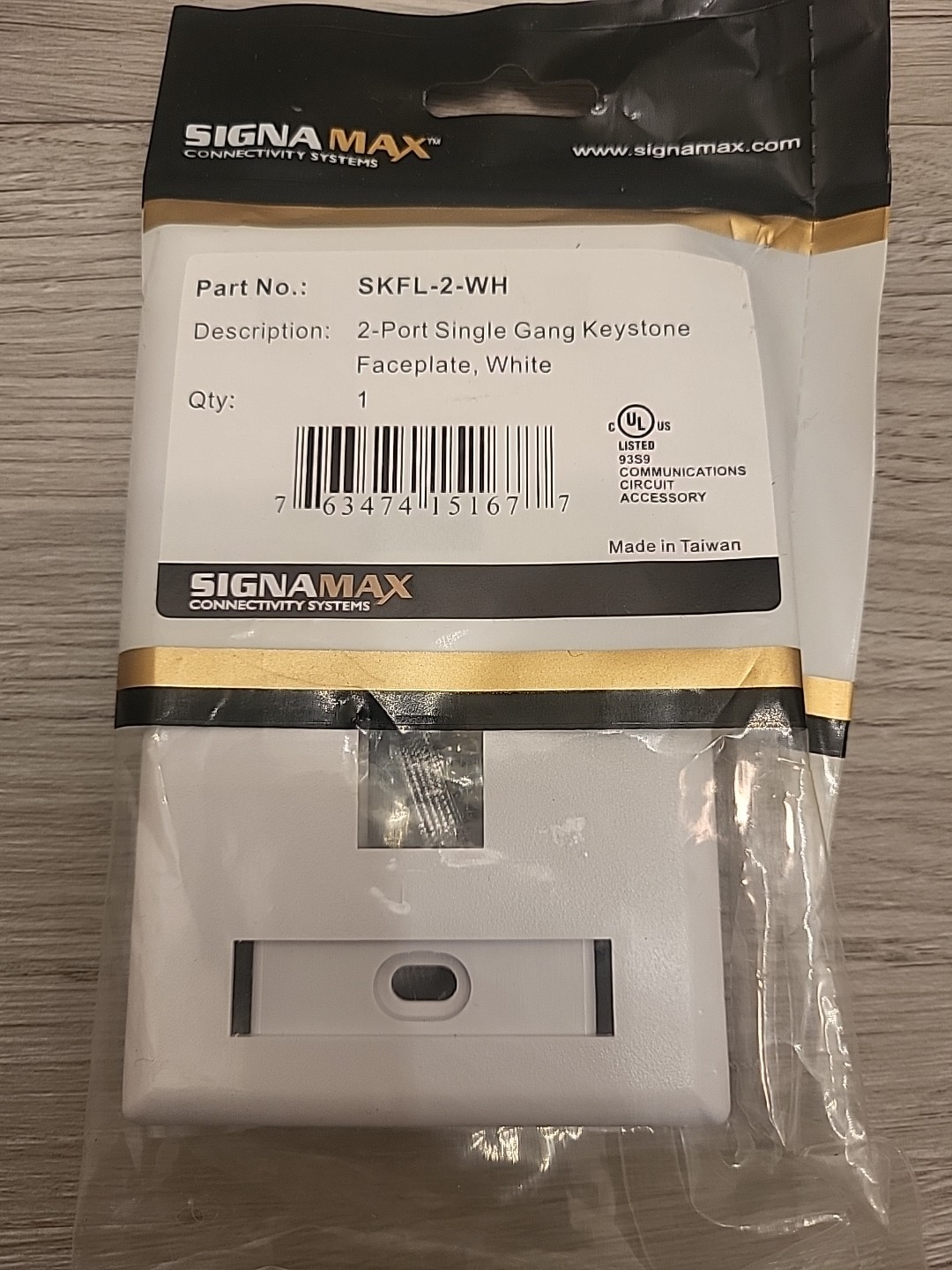 6X 2-Port Keystone Jack RJ45 CAT Network Faceplate Wall Plate- White w/Windows
