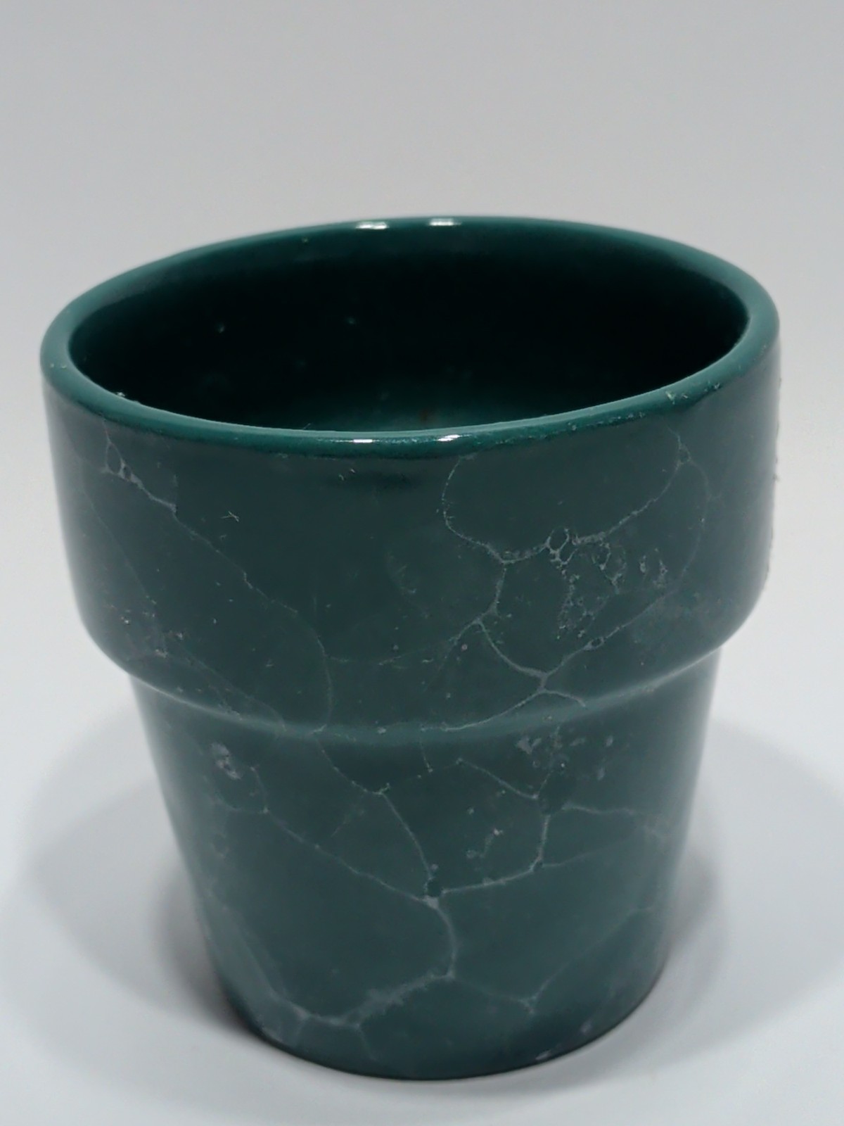 ✨NICE✨ Small 2½" Planter w/ Marbled / Crackled Glazed Finish - Plant Holder
