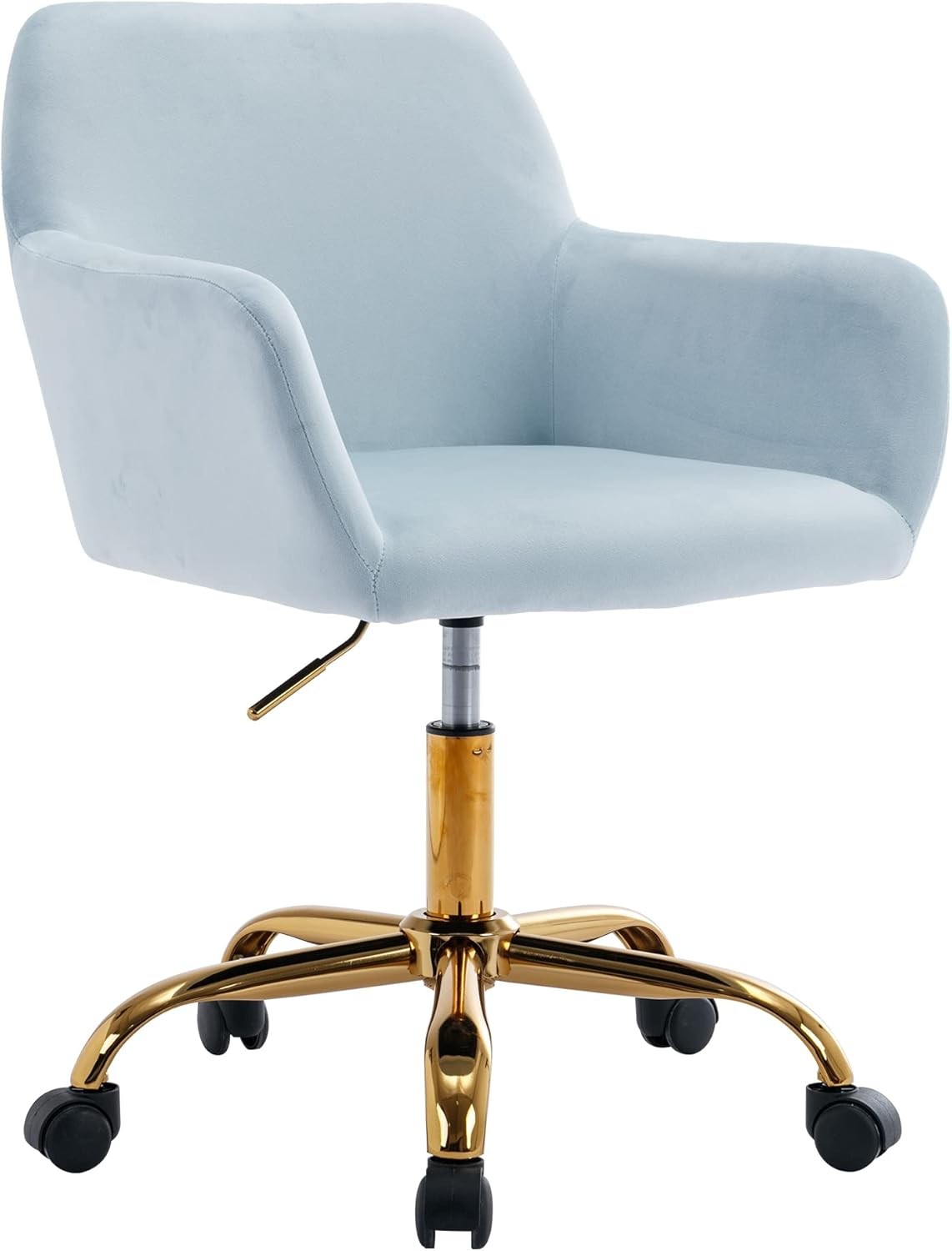 Faux Fur Office Desk Chair Comfy Swivel Armchair W/ Wheels Upholstered Fuzzy