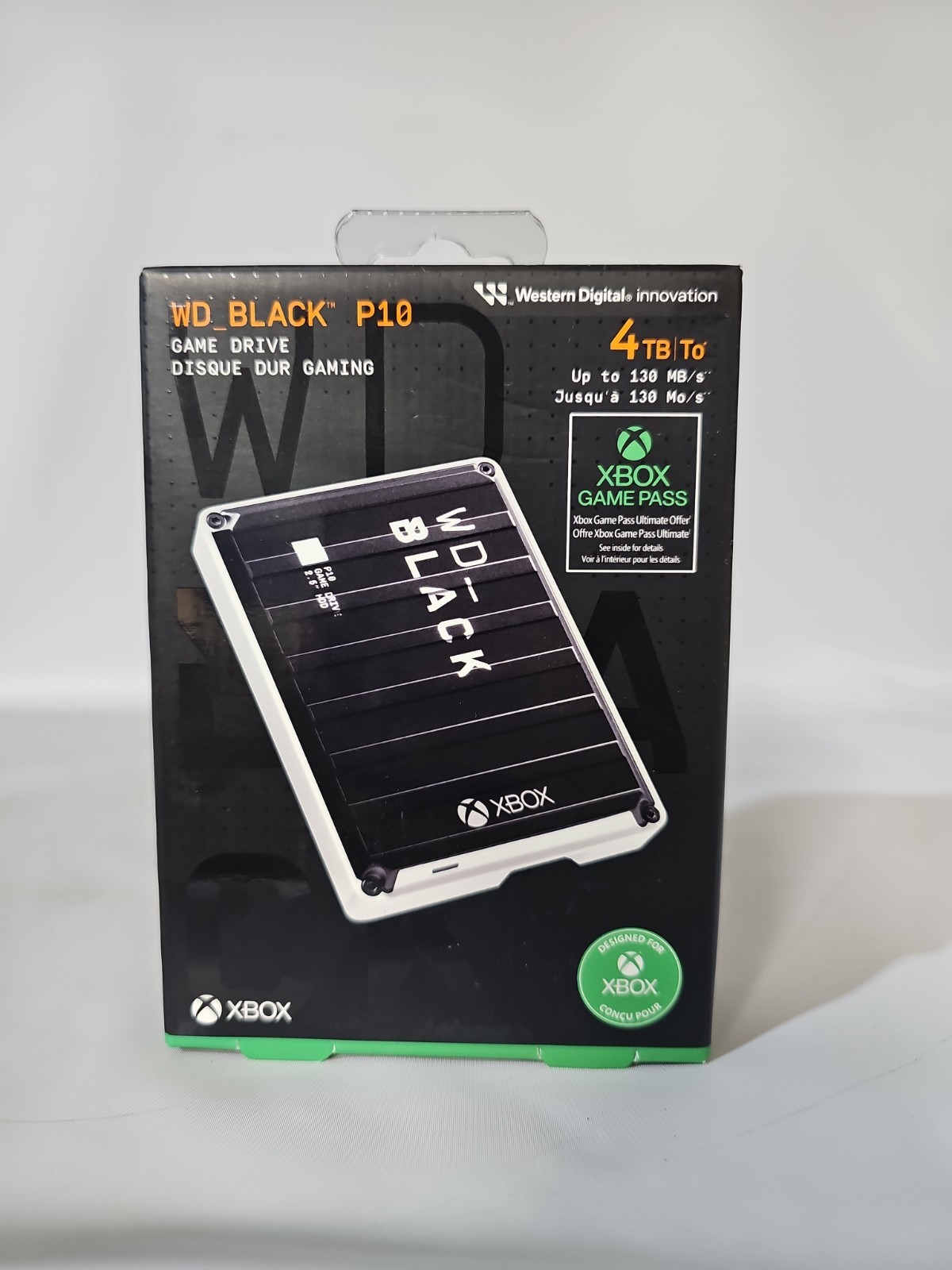 WD BLACK P10 For Xbox 4TB External USB Portable Game Drive BRAND NEW SEALED