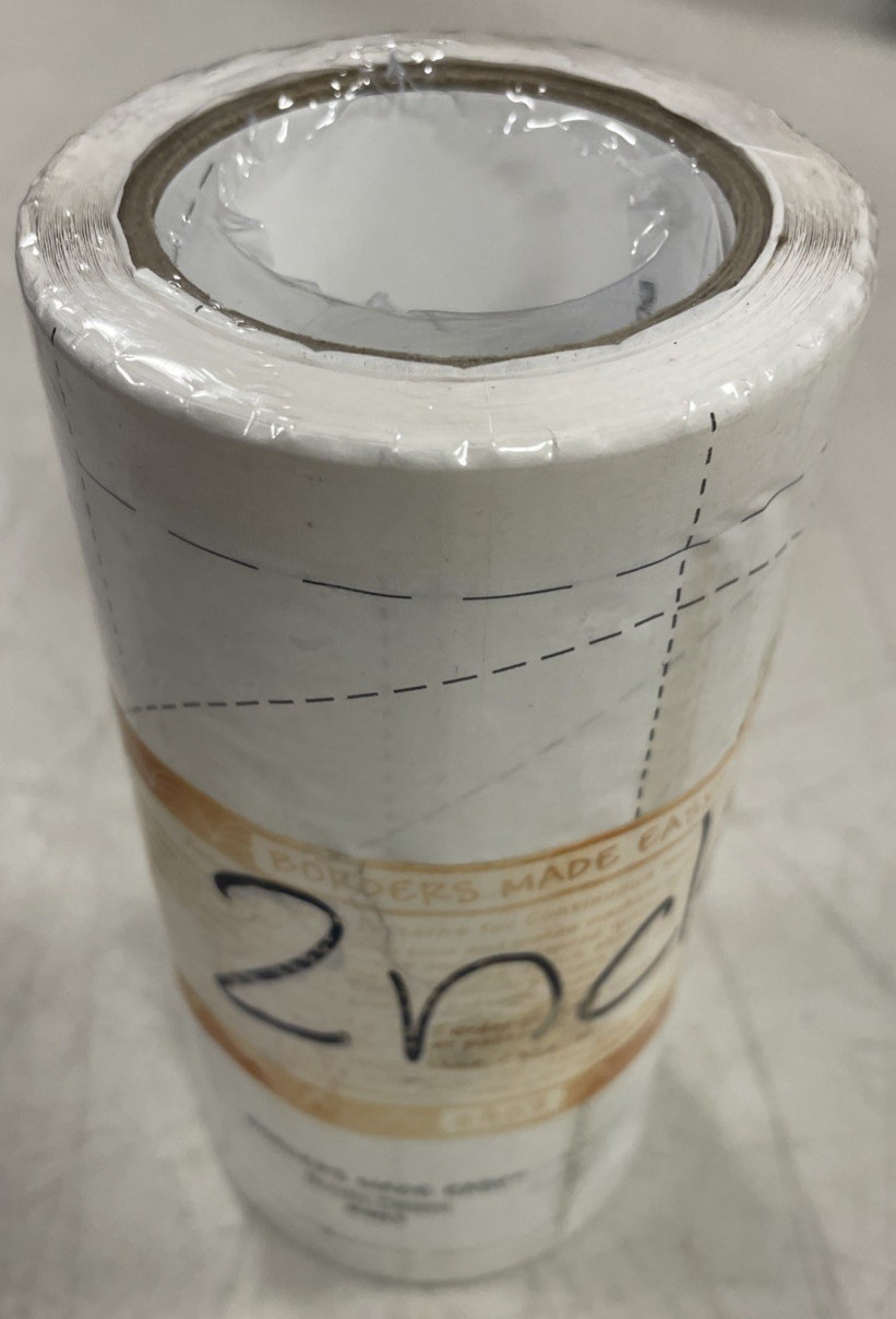 Borders Made Easy Pattern #403 Foundation Paper On A Roll 26 Ft x 4 ½" W New