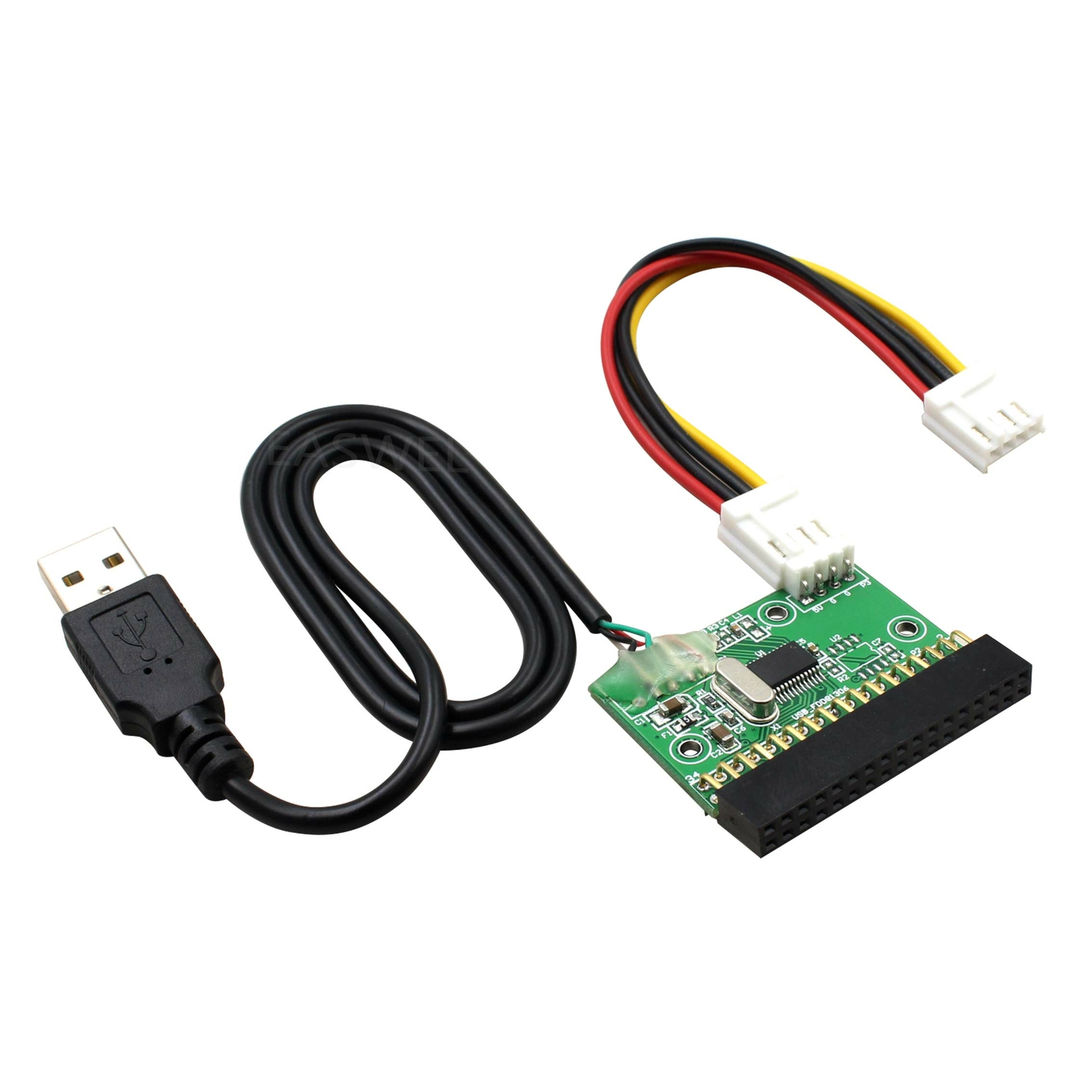 1.44MB 3.5" floppy drive connector 34 PIN 34P to USB cable adapter PCB board -.