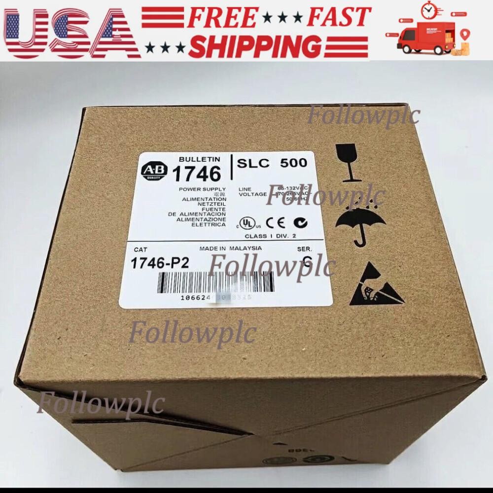 New Factory Sealed AB 1746-P2 Chassis Power Supply PLC 1746-P2 STOCK US Free Tax