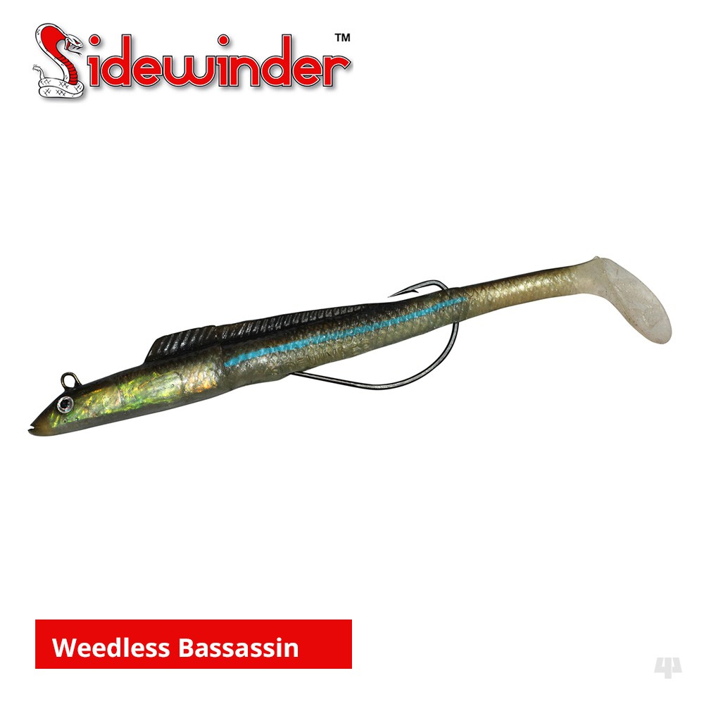 Sidewinder Weedless Bassassin - Bass Wrasse Pollock Sea Fishing Sandeel Lures