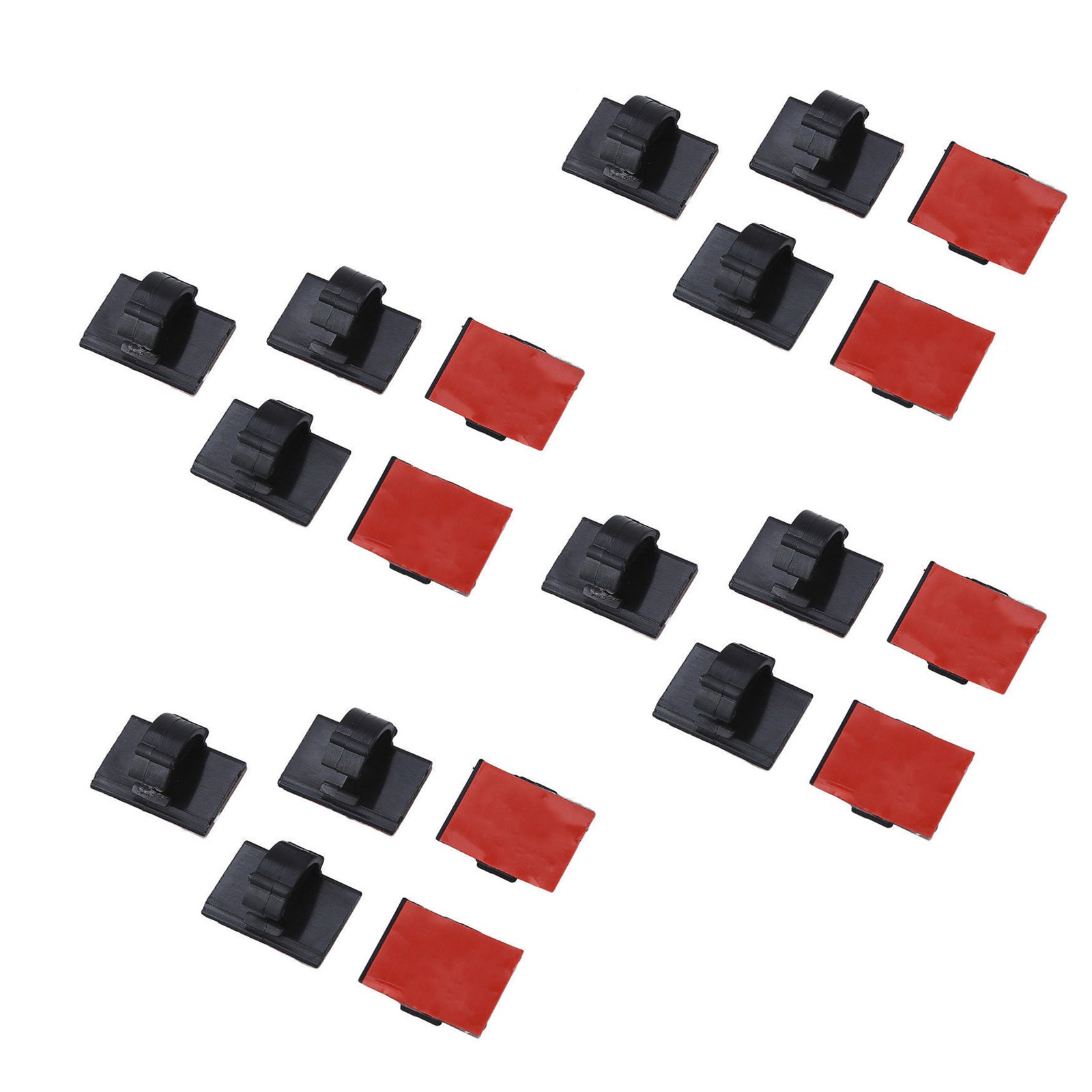 20 Pcs Self-Adhesive Wire Tie Cable Clamp Clip Holder For Car Dash Camera