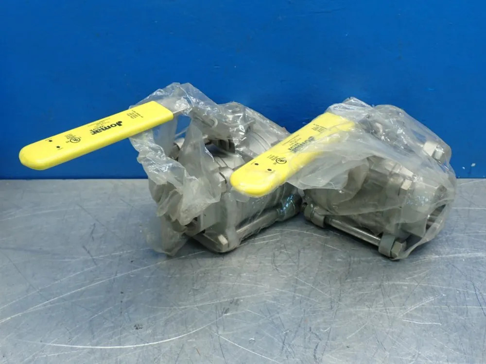 JOMAR VALVE 3-PIECE 4-BOLT SWING OUT BALL VALVE UNIT, 2PCS S-SS-1000N-4B