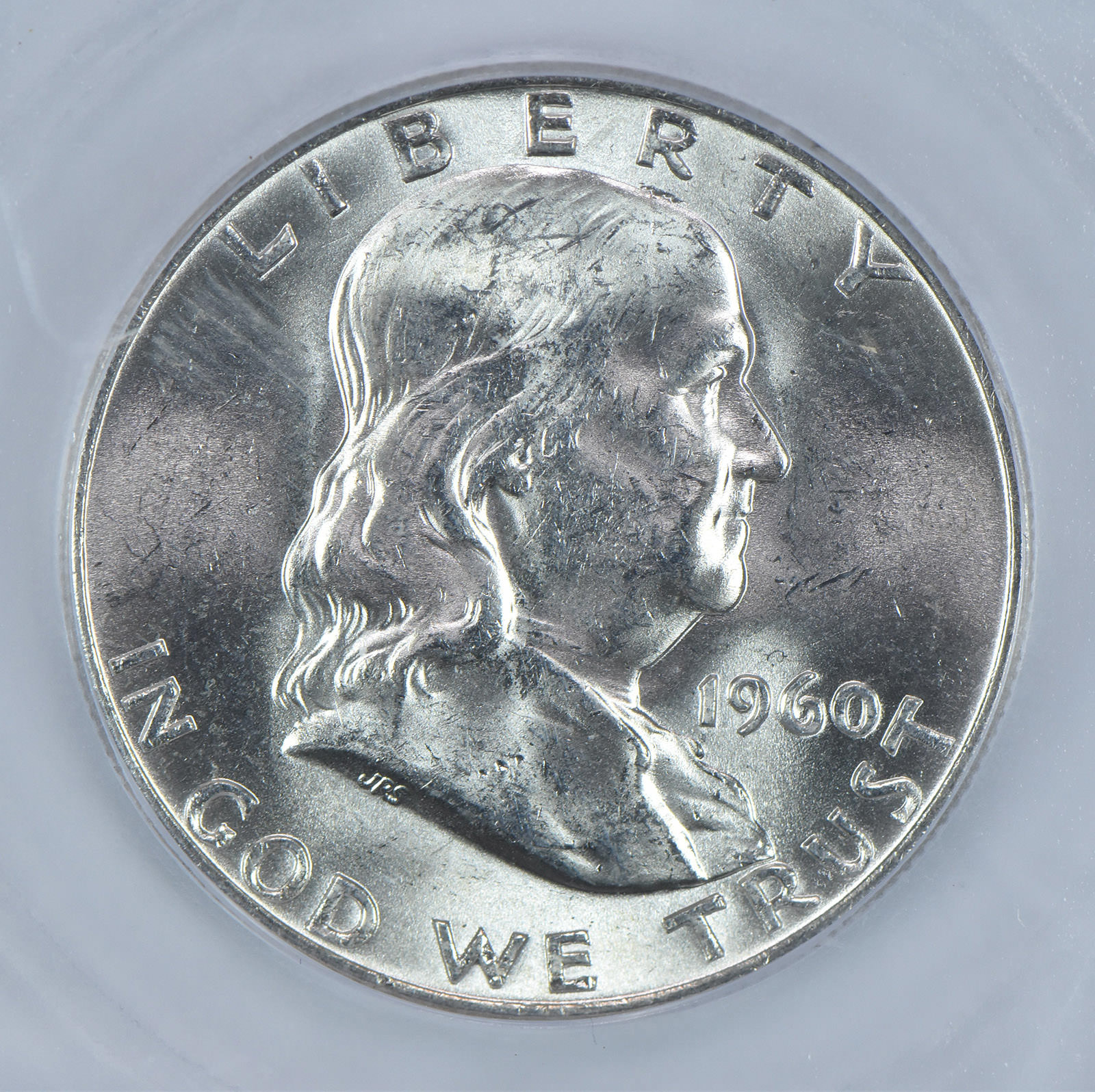 1960-D Franklin Half Dollar MS64 ICG
