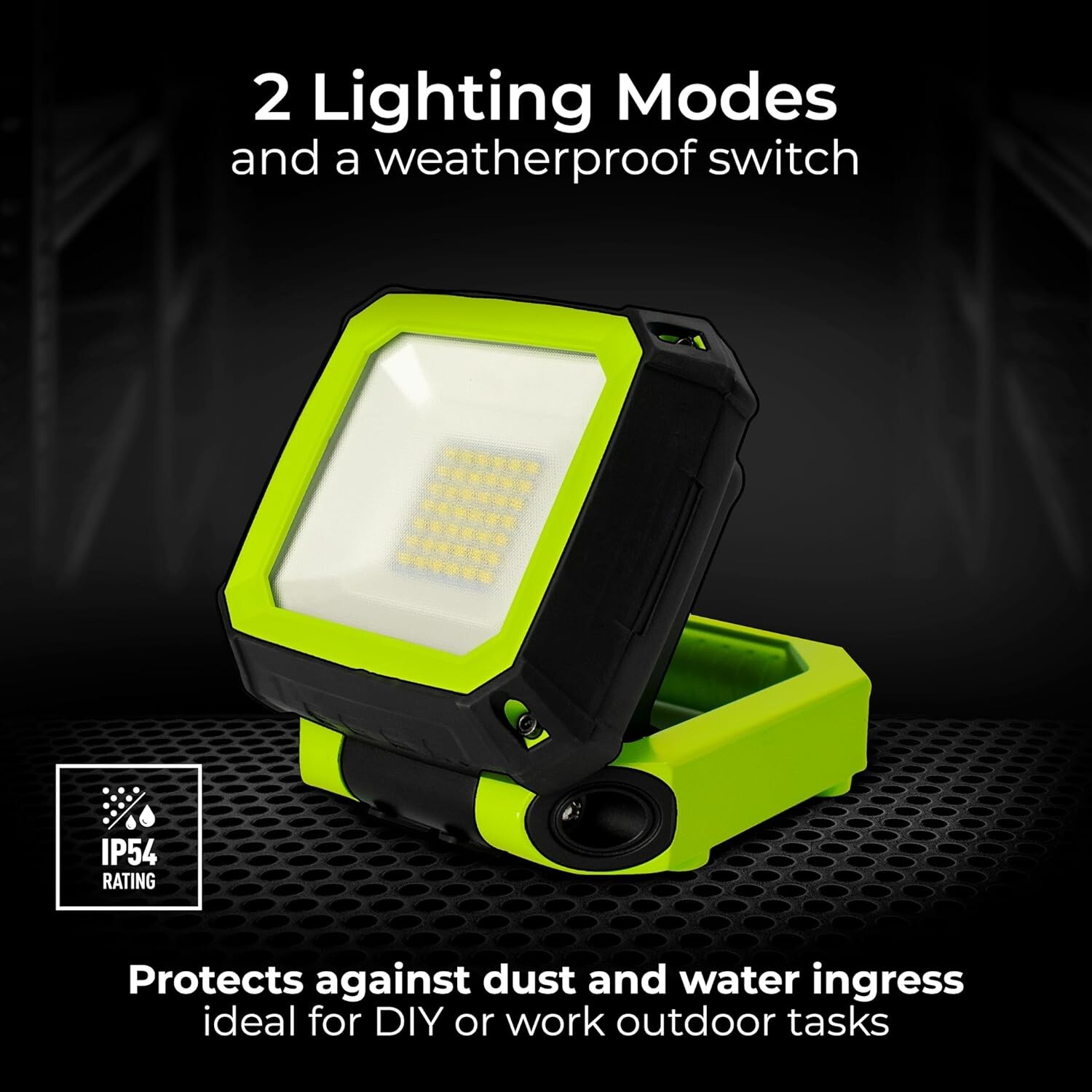 Magnetic LED Work Light | Rechargeable by USB | Inspection Torch Lamp - Green