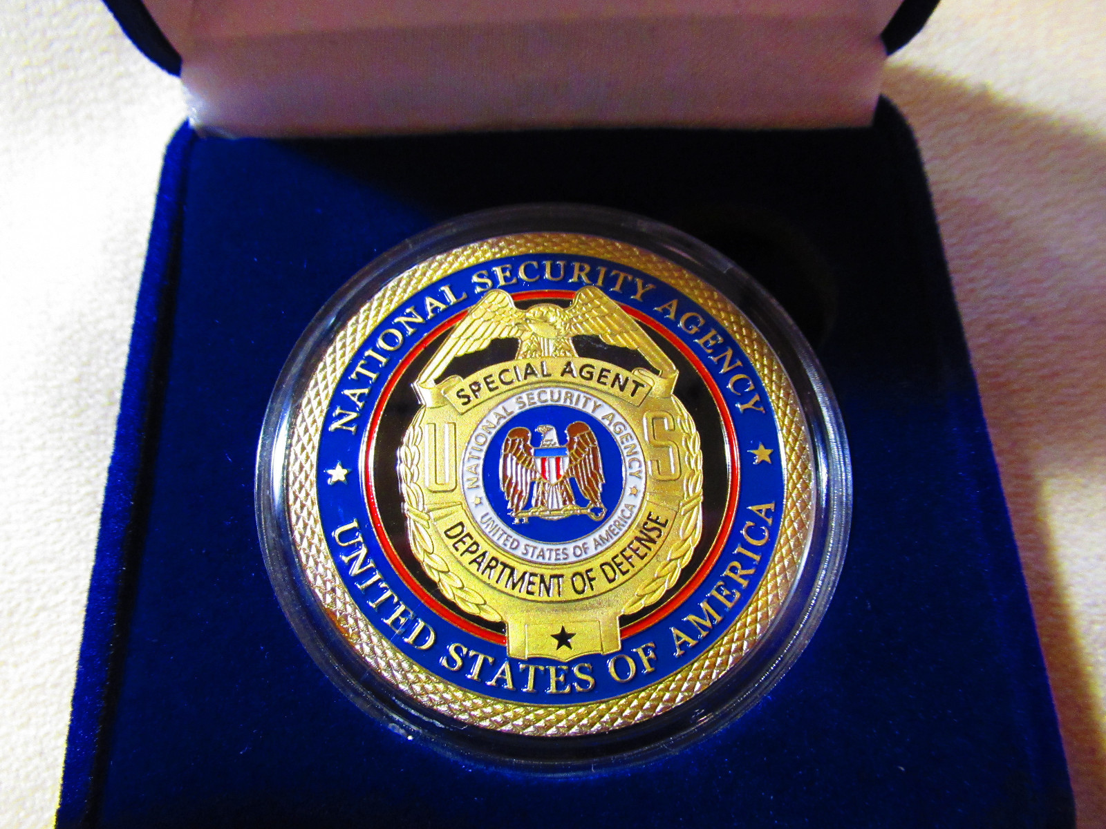 National Security Agency Challenge Coin w/Presentation Box