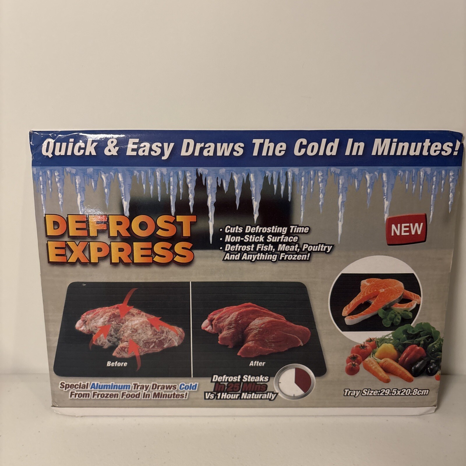 Defrost Express Board Nonstick Aluminum Dishwasher Sa Defrost tray NEW