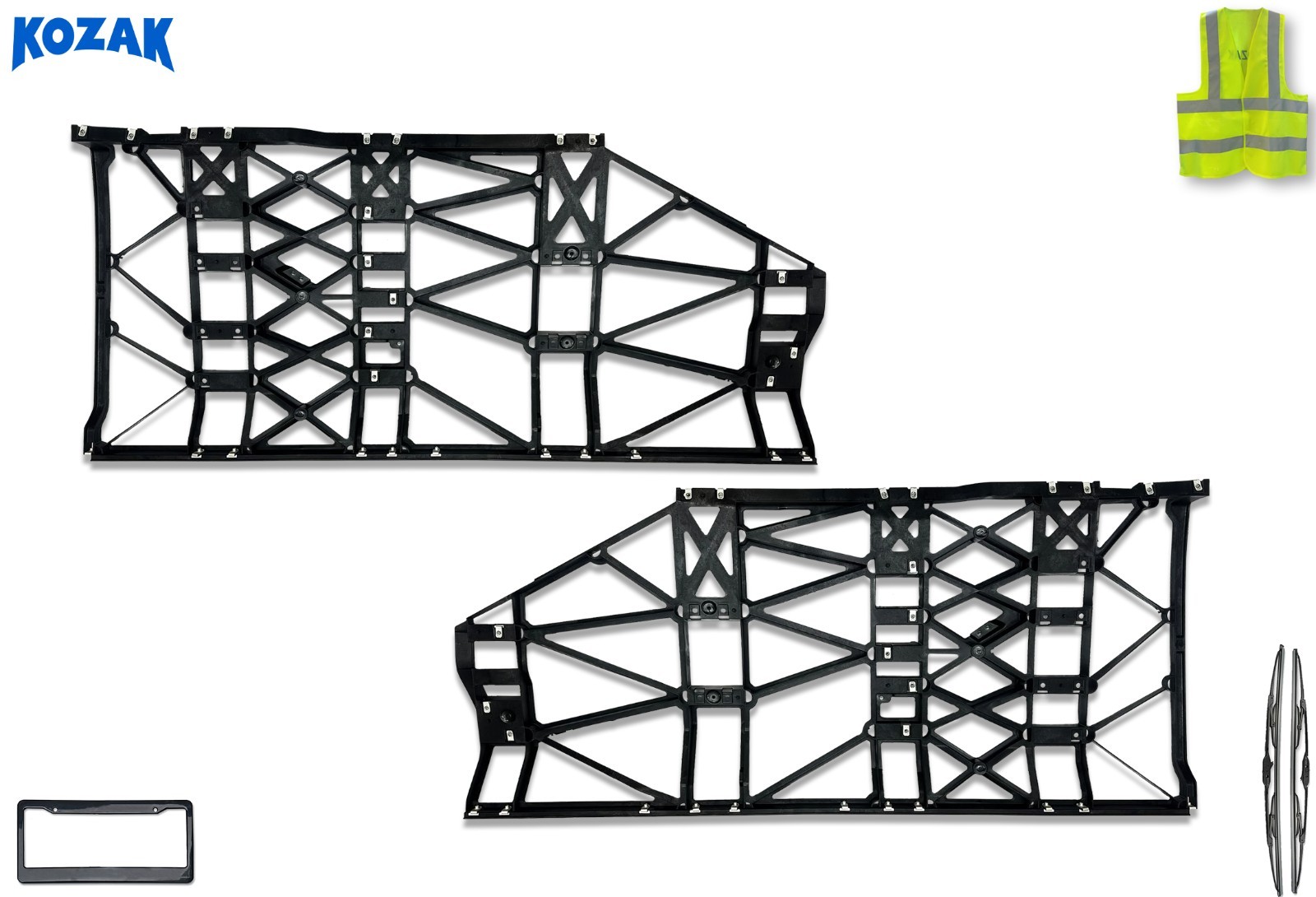 Rear Fairing Panels Brackets Set Compatible with Kenworth T680 Next Gen 2022+